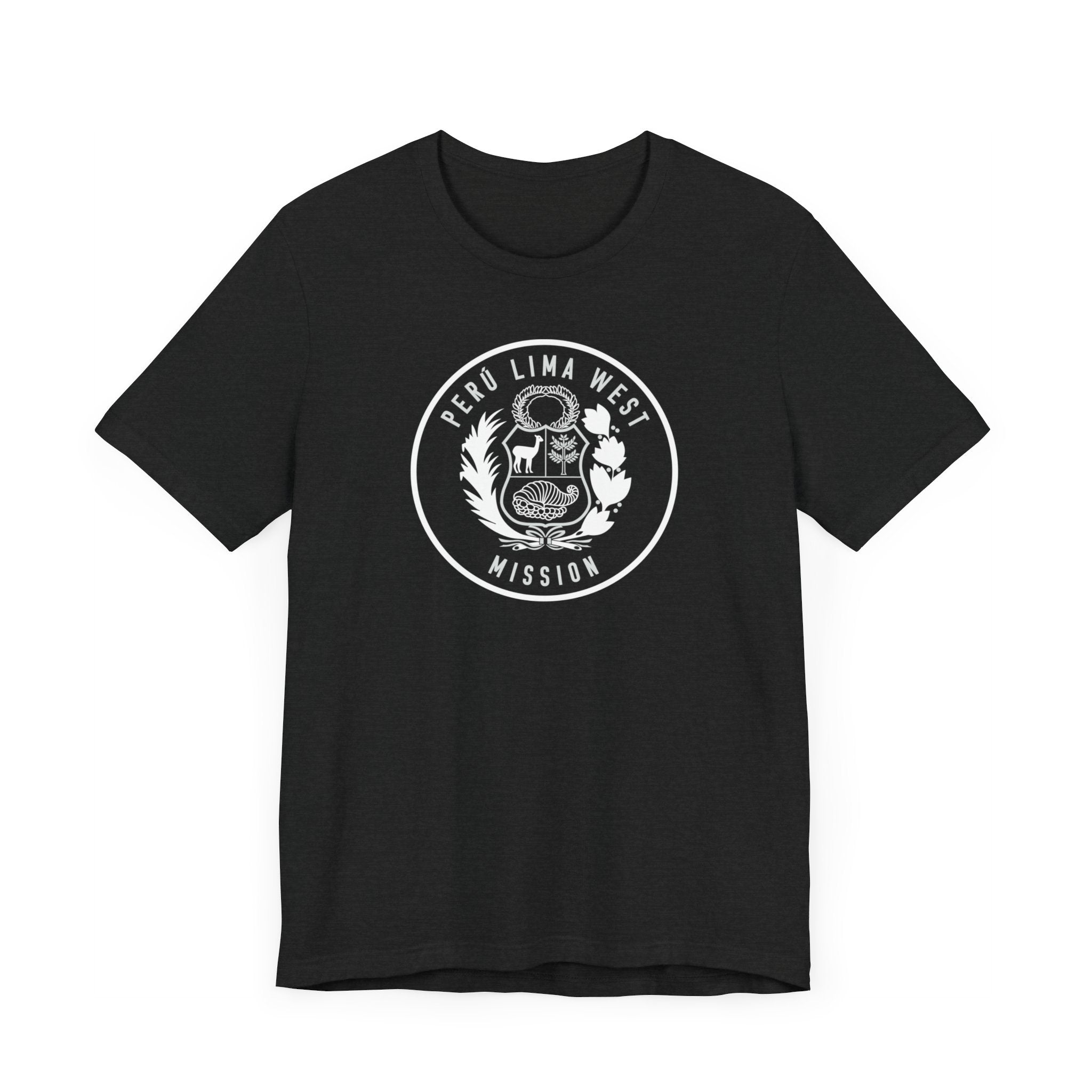 Peru Lima West Mission Circular Monochrome Logo T-Shirt - Mission Wishlist - LDS Missionary Gift Store