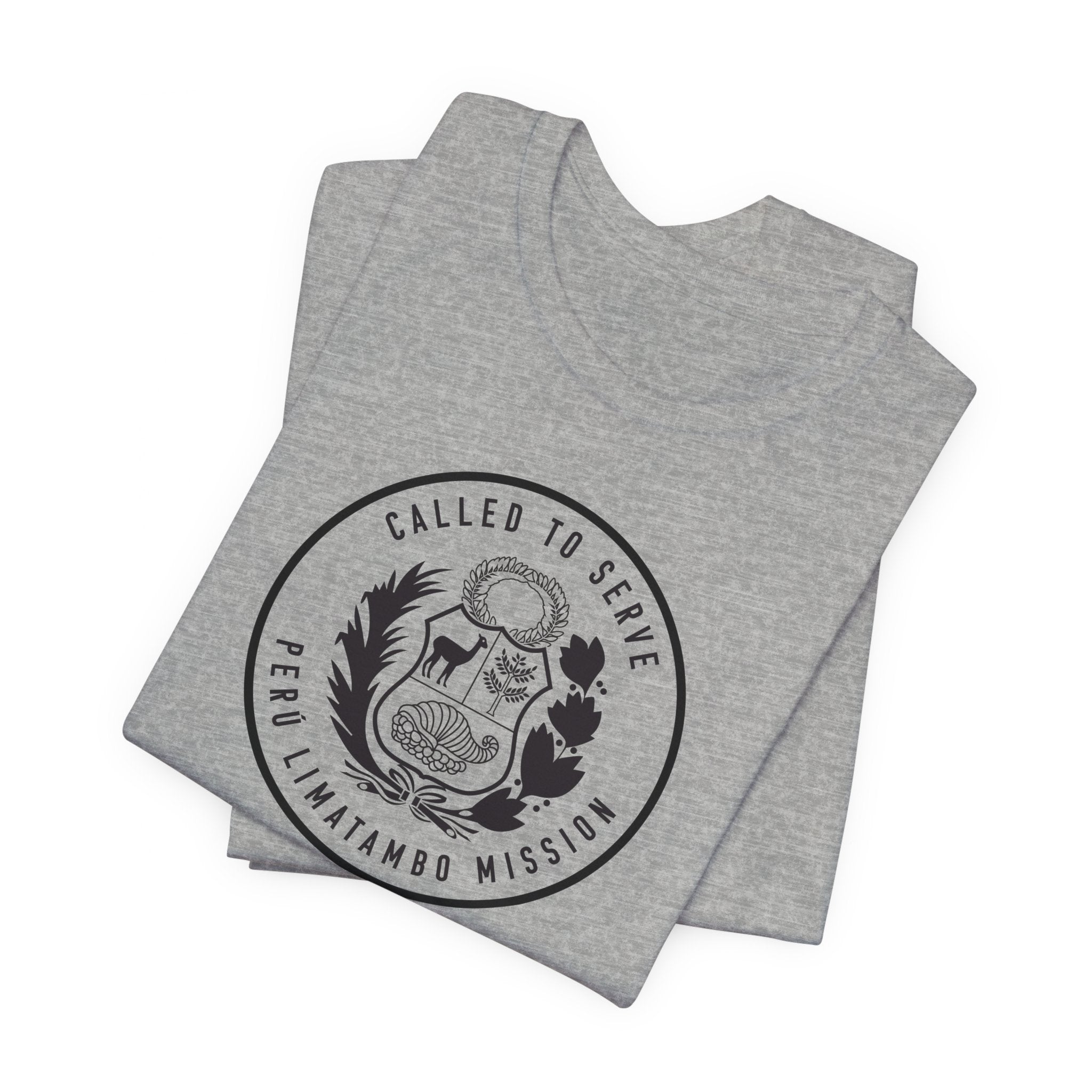 Peru Limatambo Mission Circular Monochrome Logo T-Shirt - Mission Wishlist - LDS Missionary Gift Store
