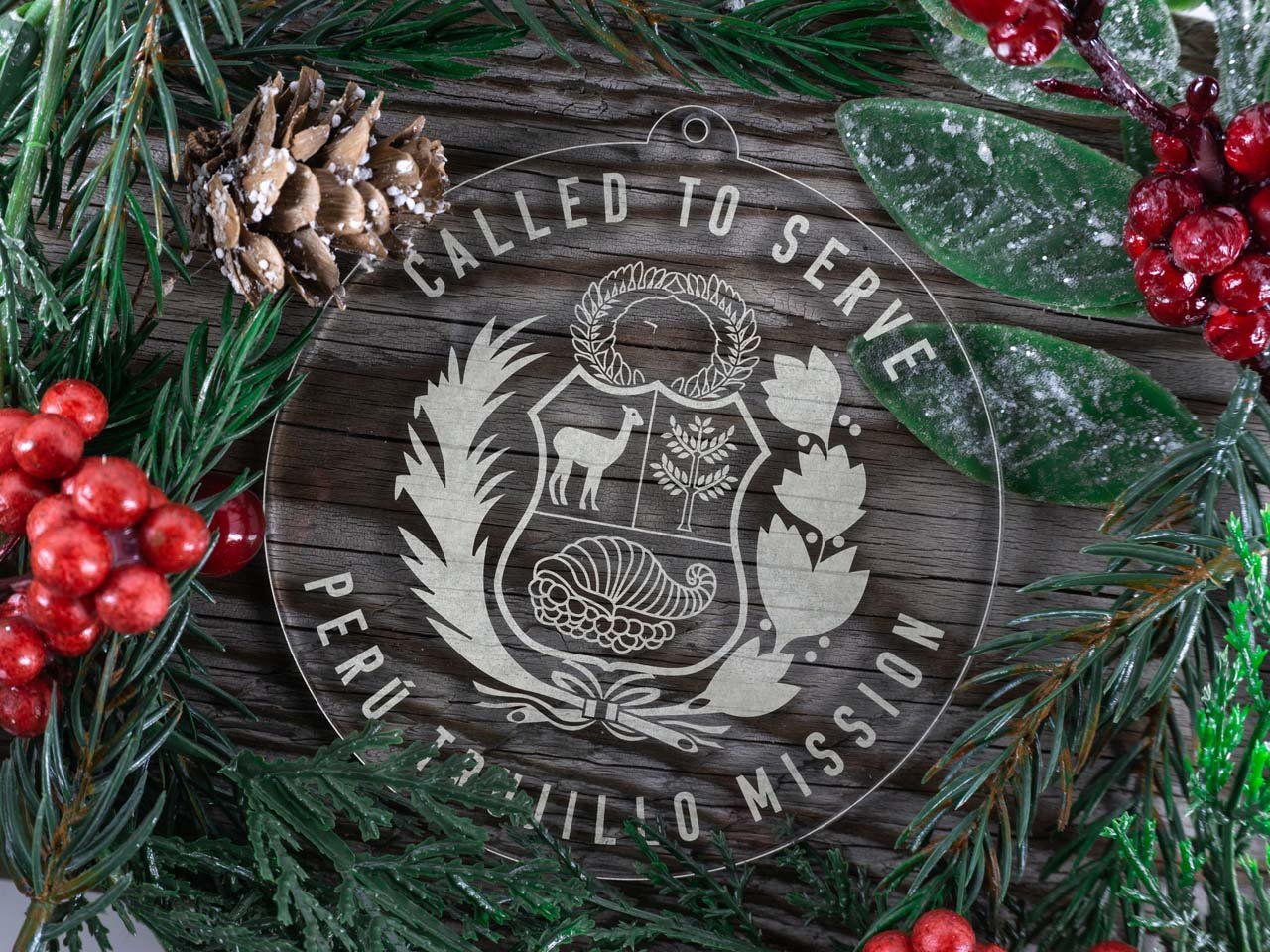 Peru Trujillo Mission Christmas Ornament - Latter-Day Saint LDS Missionary Gift - Book of Mormon