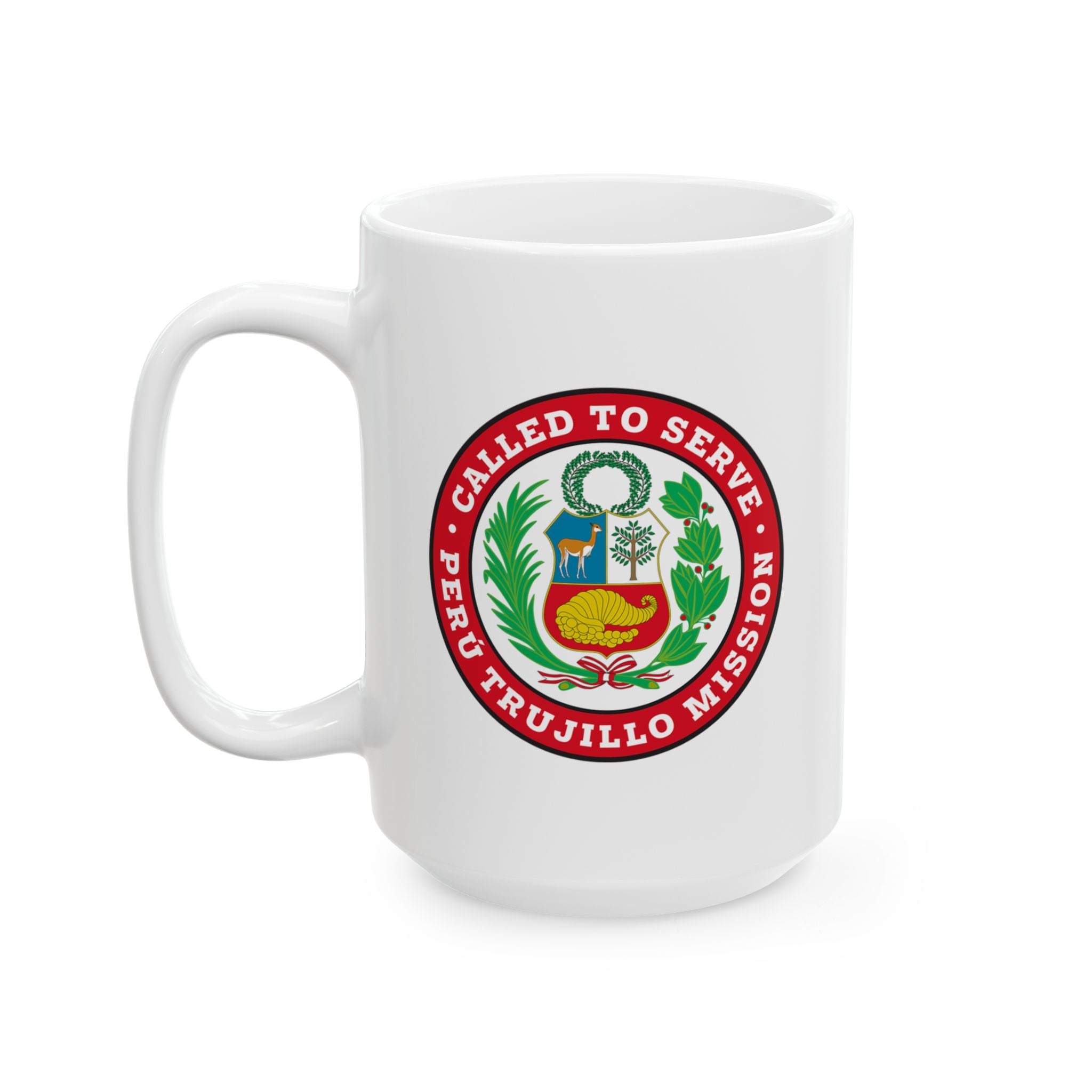 Peru Trujillo Mission Circular Flag White Ceramic Mug - Mission Wishlist - LDS Missionary Gift Store