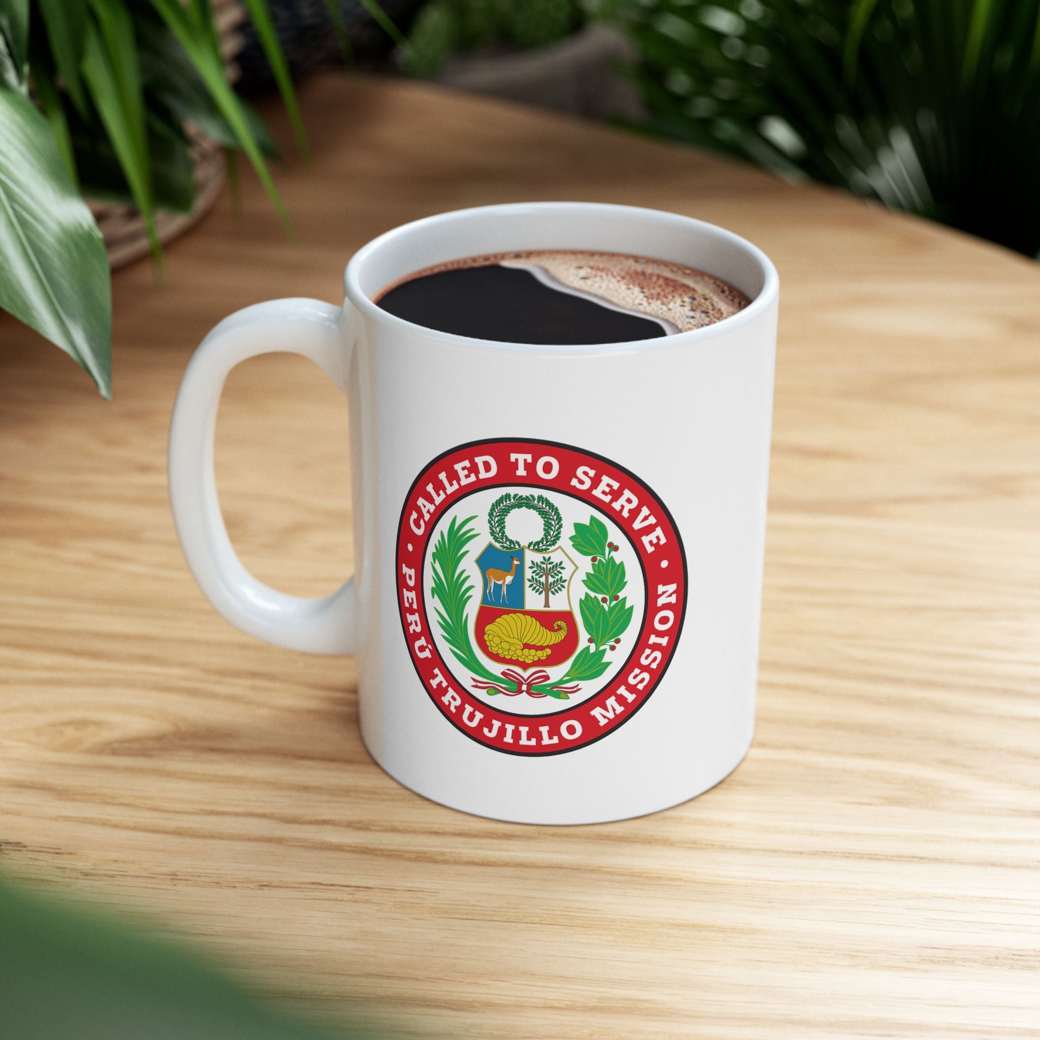 Peru Trujillo Mission Circular Flag White Ceramic Mug - Mission Wishlist - LDS Missionary Gift Store