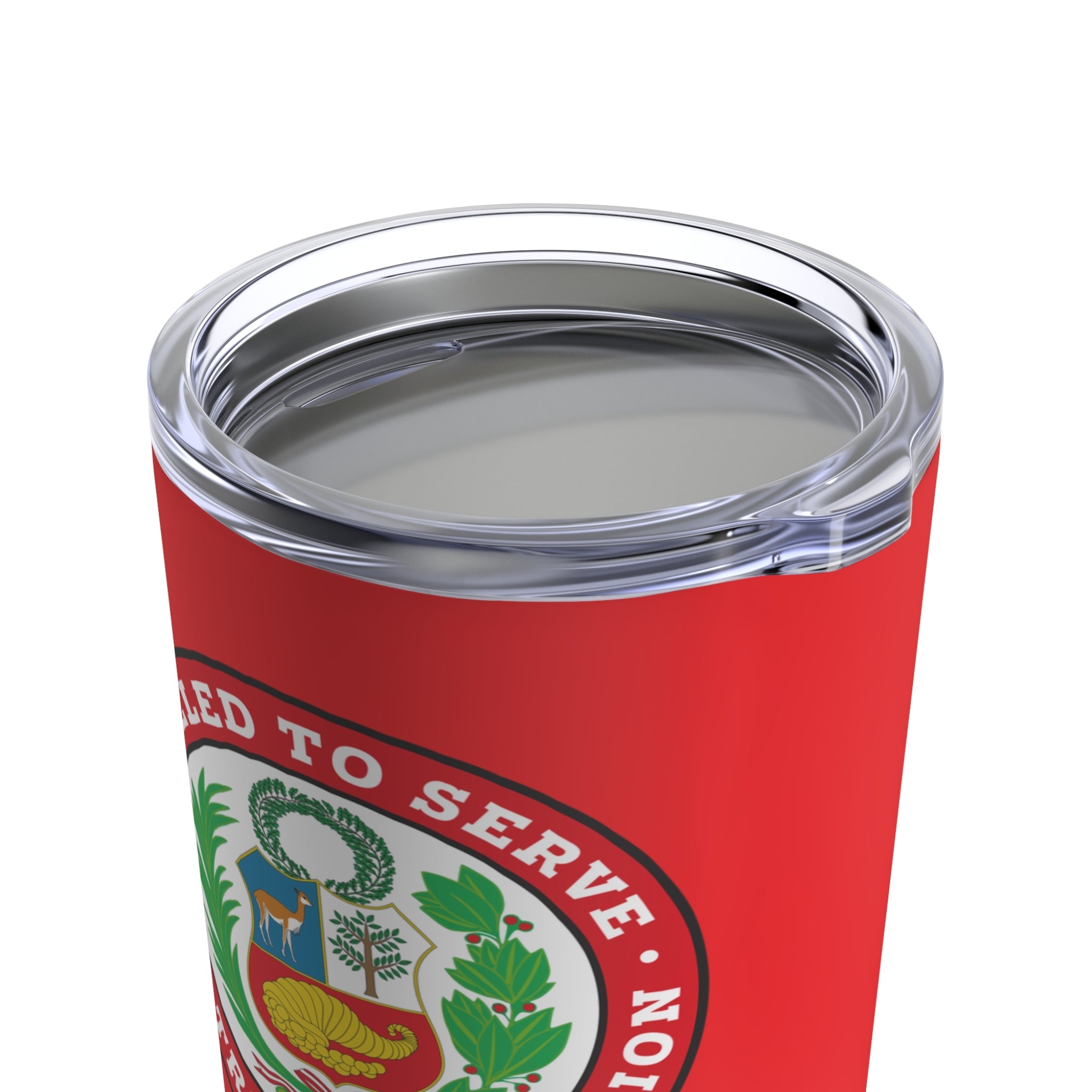 Peru Trujillo Mission Flag Logo Tumbler 20oz Red - Mission Wishlist - LDS Missionary Gift Store