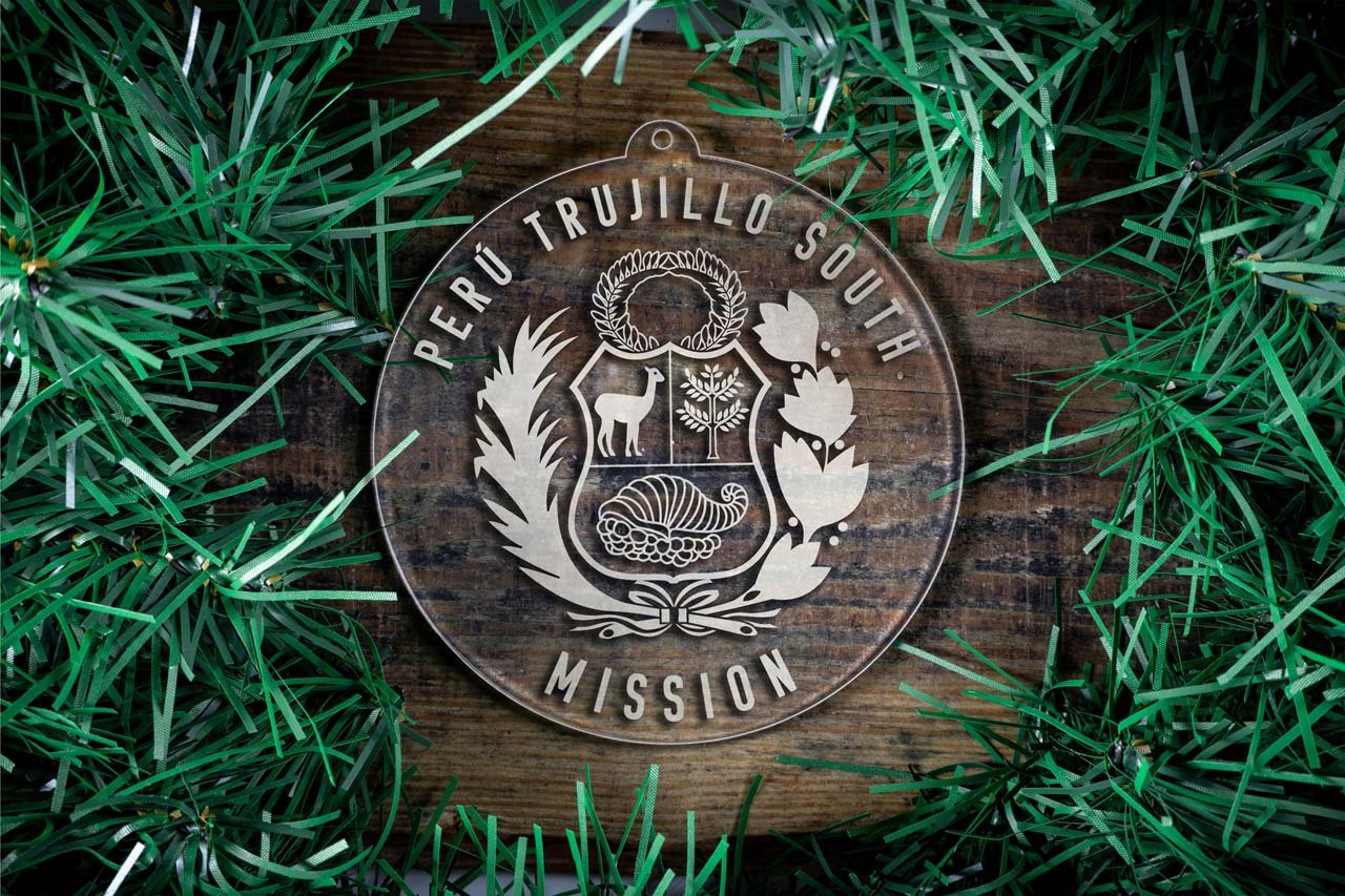 Peru Trujillo South Mission Christmas Ornament - Latter-Day Saint LDS Missionary Gift - Book of Mormon