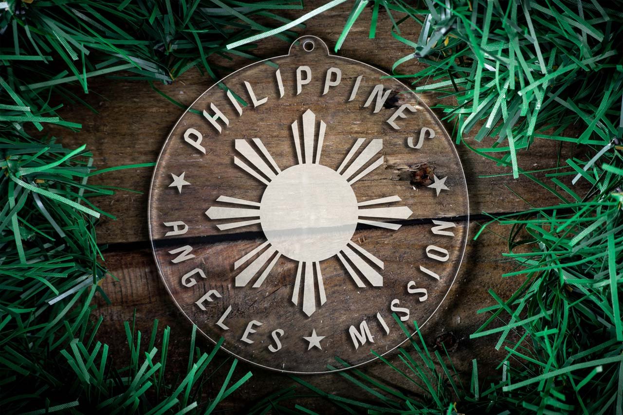 Philippines Angeles Mission Christmas Ornament - Latter-Day Saint LDS Missionary Gift - Book of Mormon