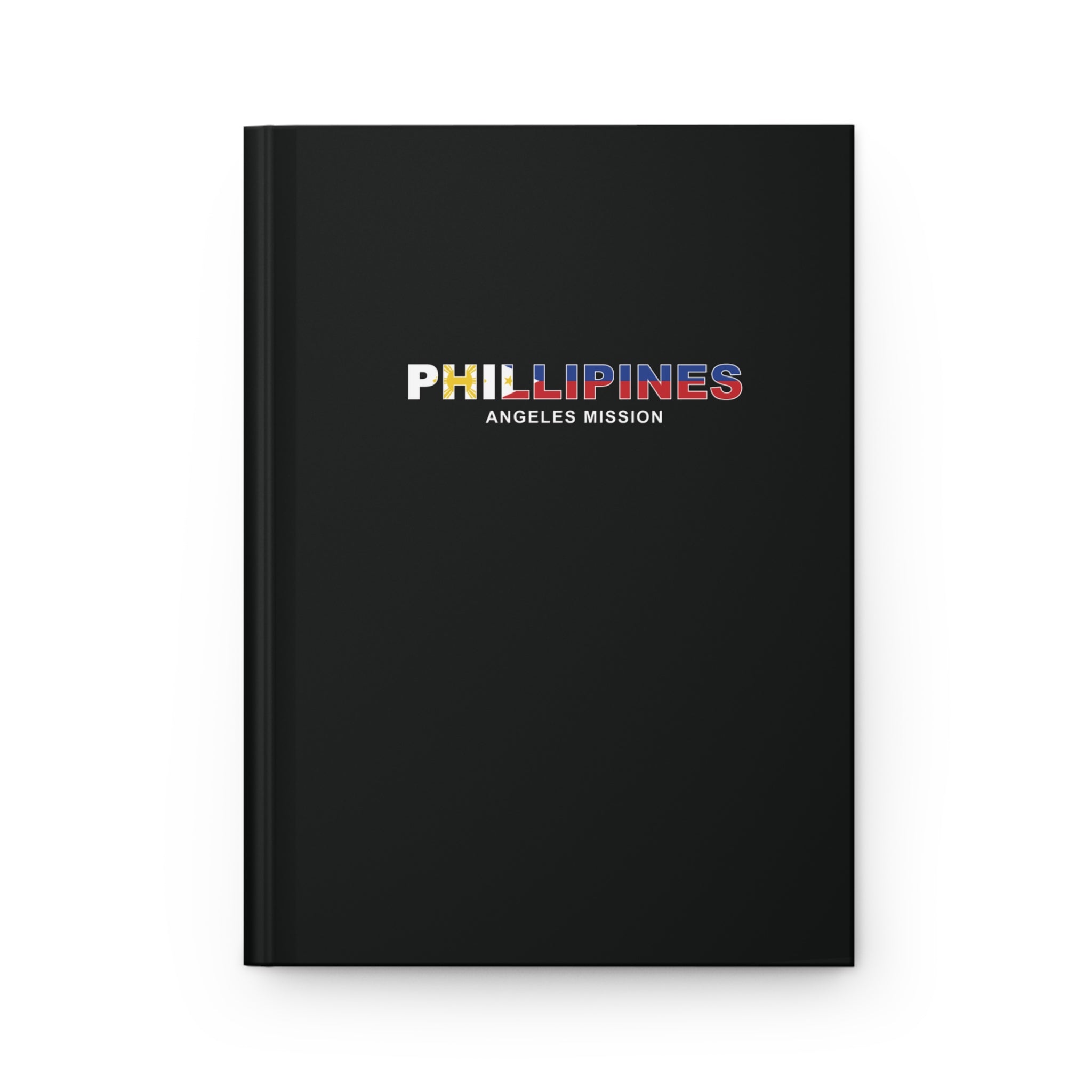 Philippines Angeles Mission Flag Title Black Hardcover Journal Matte - Latter-Day Saint LDS Missionary Gift - Book of Mormon