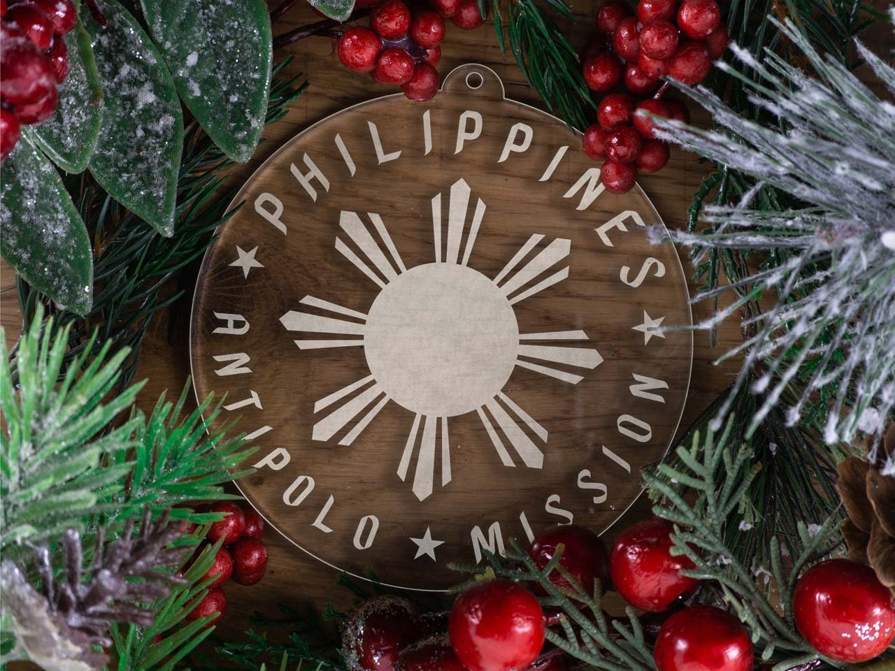 Philippines Antipolo Mission Christmas Ornament - Latter-Day Saint LDS Missionary Gift - Book of Mormon