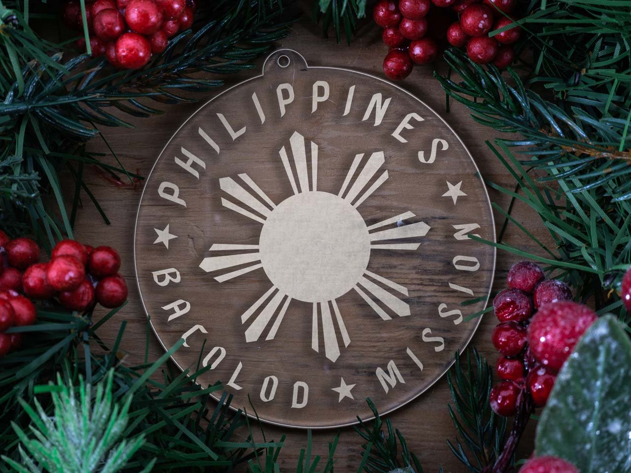 Philippines Bacolod Mission Christmas Ornament - Latter-Day Saint LDS Missionary Gift - Book of Mormon