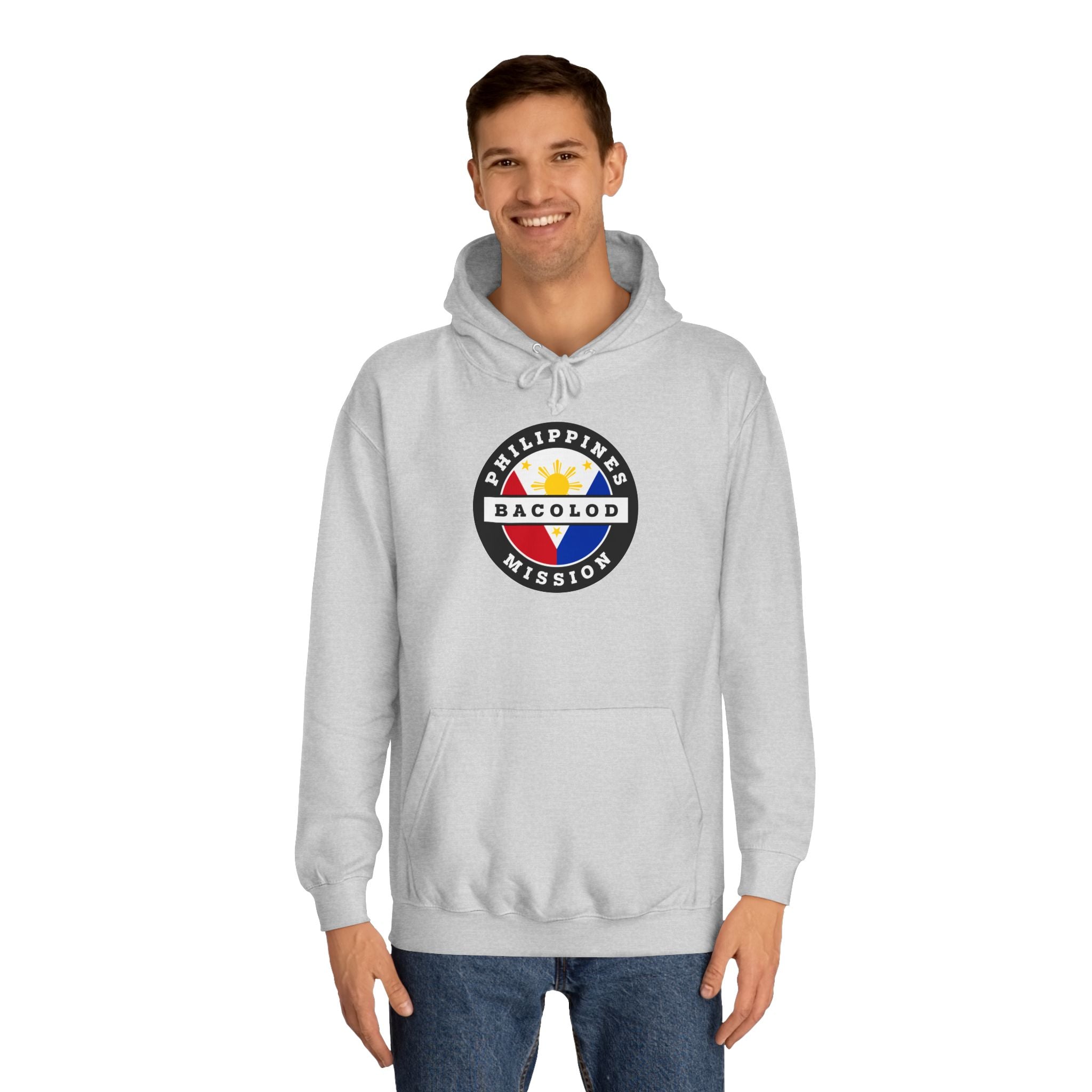 Philippines Bacolod Mission Flag Logo (Black Border) College Hoodie - Mission Wishlist - LDS Missionary Gift Store