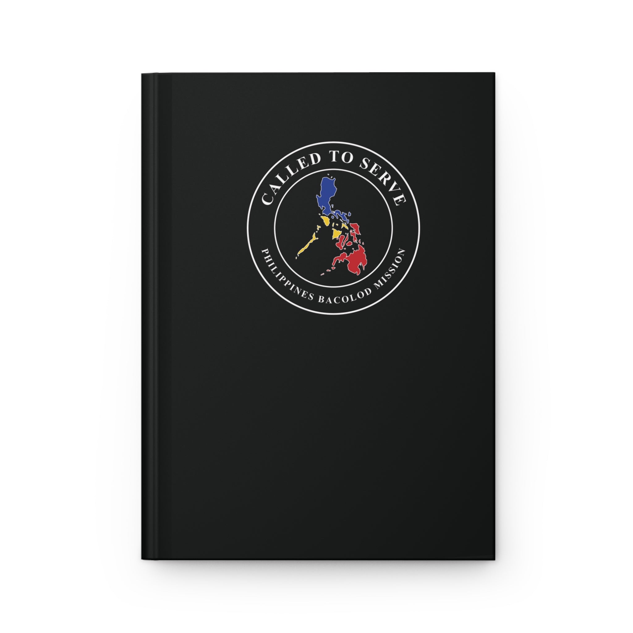 Philippines Bacolod Mission Flag Map Called to Serve Black Hardcover Journal Matte - Mission Wishlist - LDS Missionary Gift Store