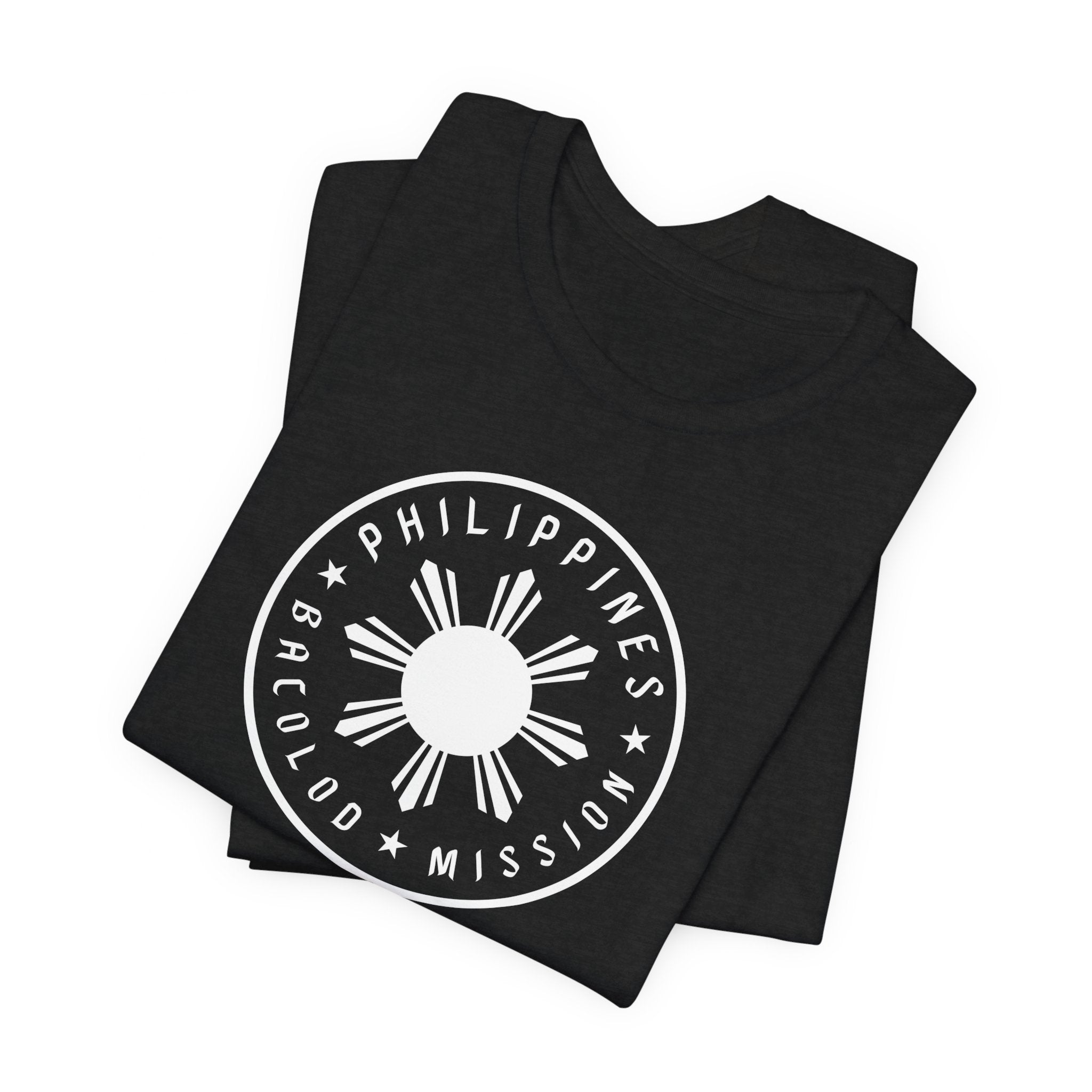 Philippines Bacolod Mission Monochrome Circle Logo T-Shirt - Mission Wishlist - LDS Missionary Gift Store
