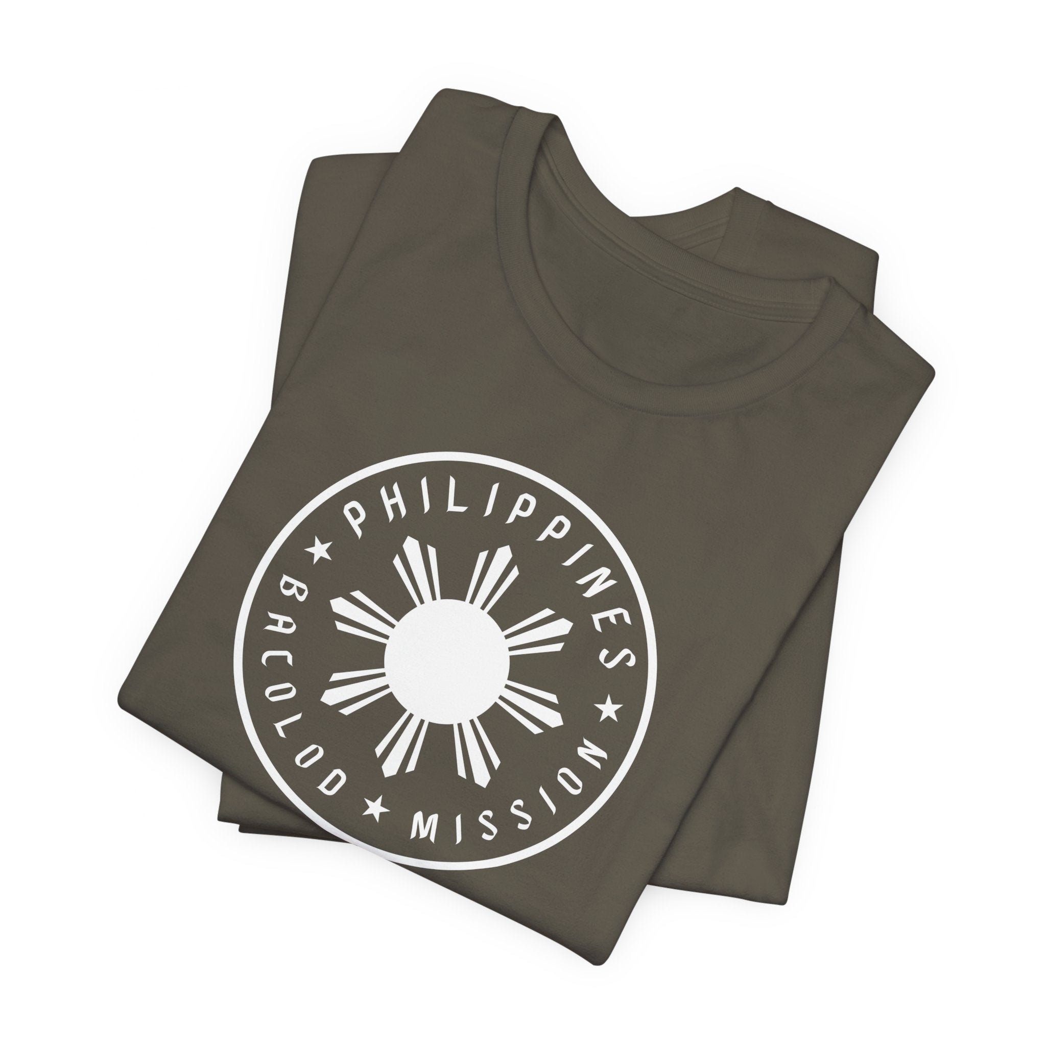 Philippines Bacolod Mission Monochrome Circle Logo T-Shirt - Mission Wishlist - LDS Missionary Gift Store