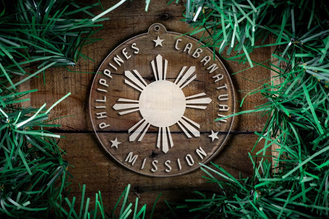 Philippines Cabanatuan Mission Christmas Ornament - Latter-Day Saint LDS Missionary Gift - Book of Mormon