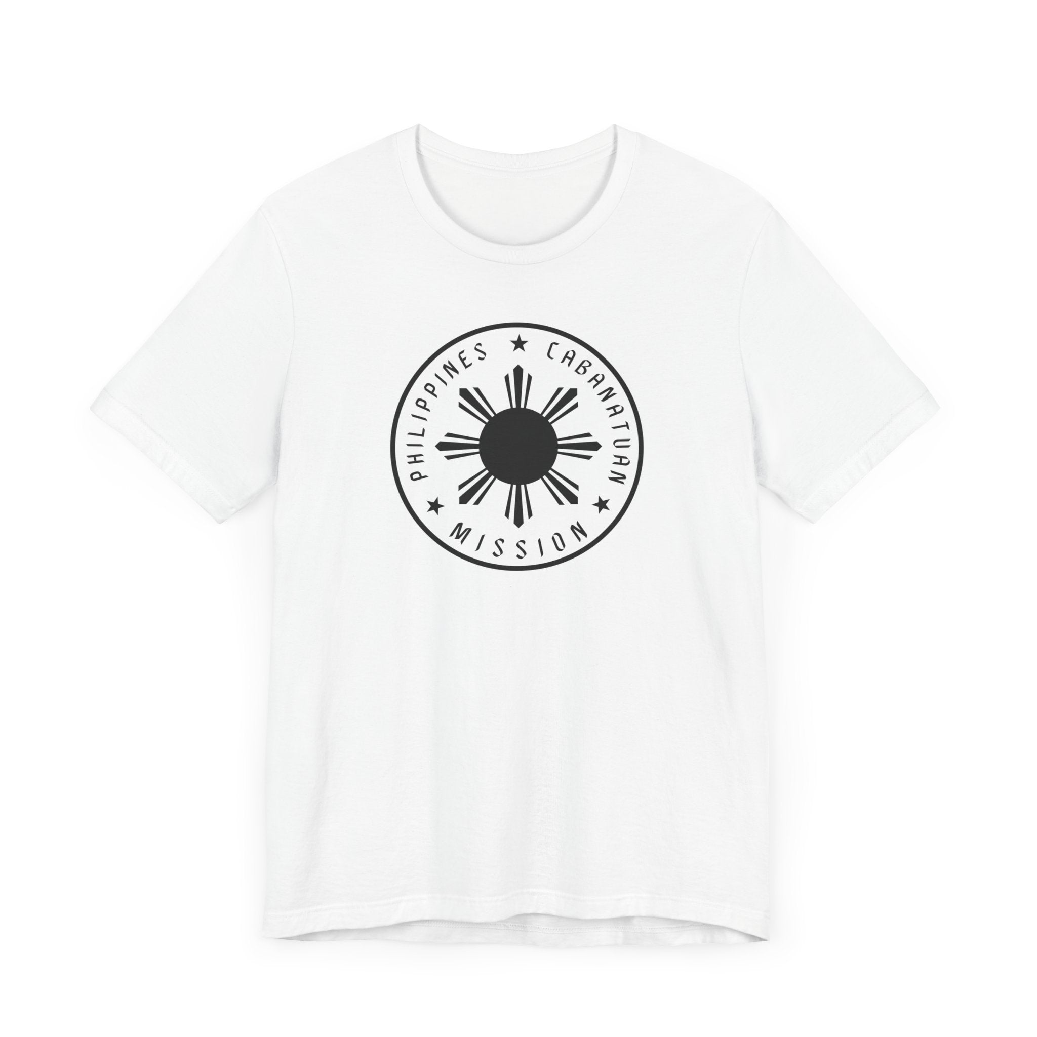 Philippines Cabanatuan Mission Monochrome Circle Logo T-Shirt - Mission Wishlist - LDS Missionary Gift Store