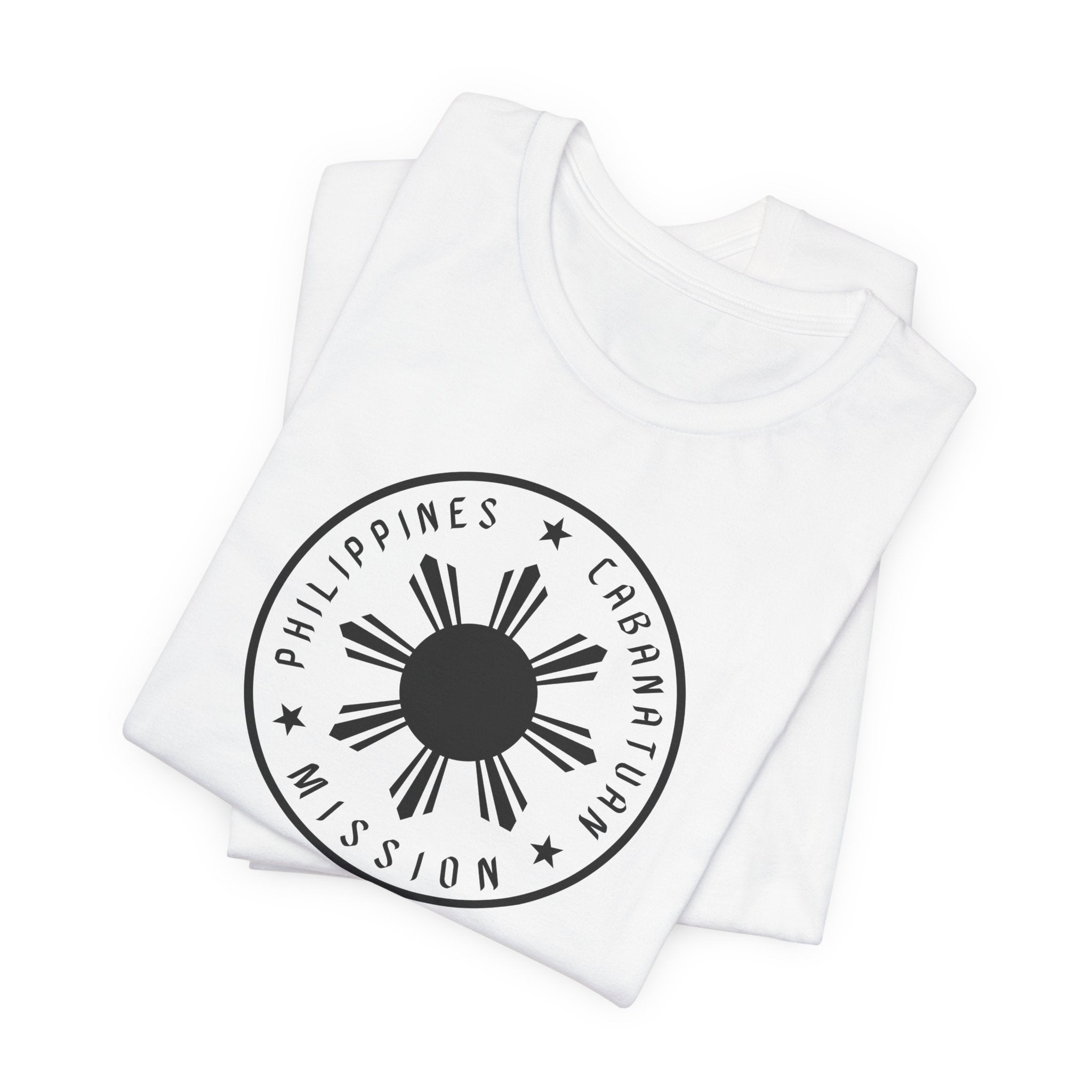 Philippines Cabanatuan Mission Monochrome Circle Logo T-Shirt - Mission Wishlist - LDS Missionary Gift Store