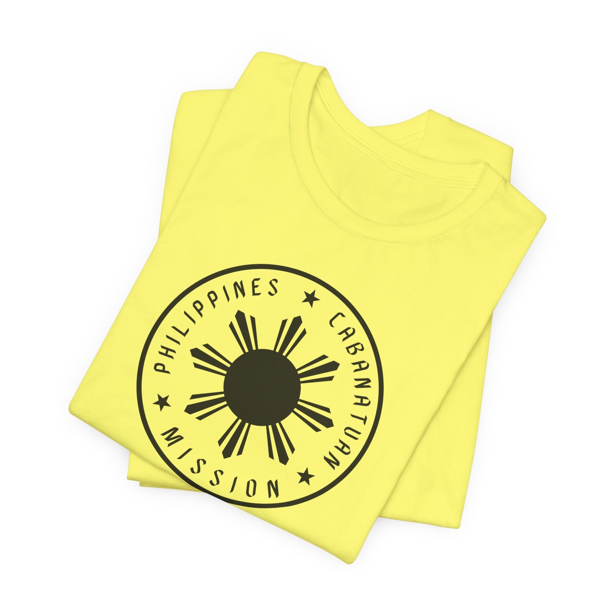 Philippines Cabanatuan Mission Monochrome Circle Logo T-Shirt - Mission Wishlist - LDS Missionary Gift Store