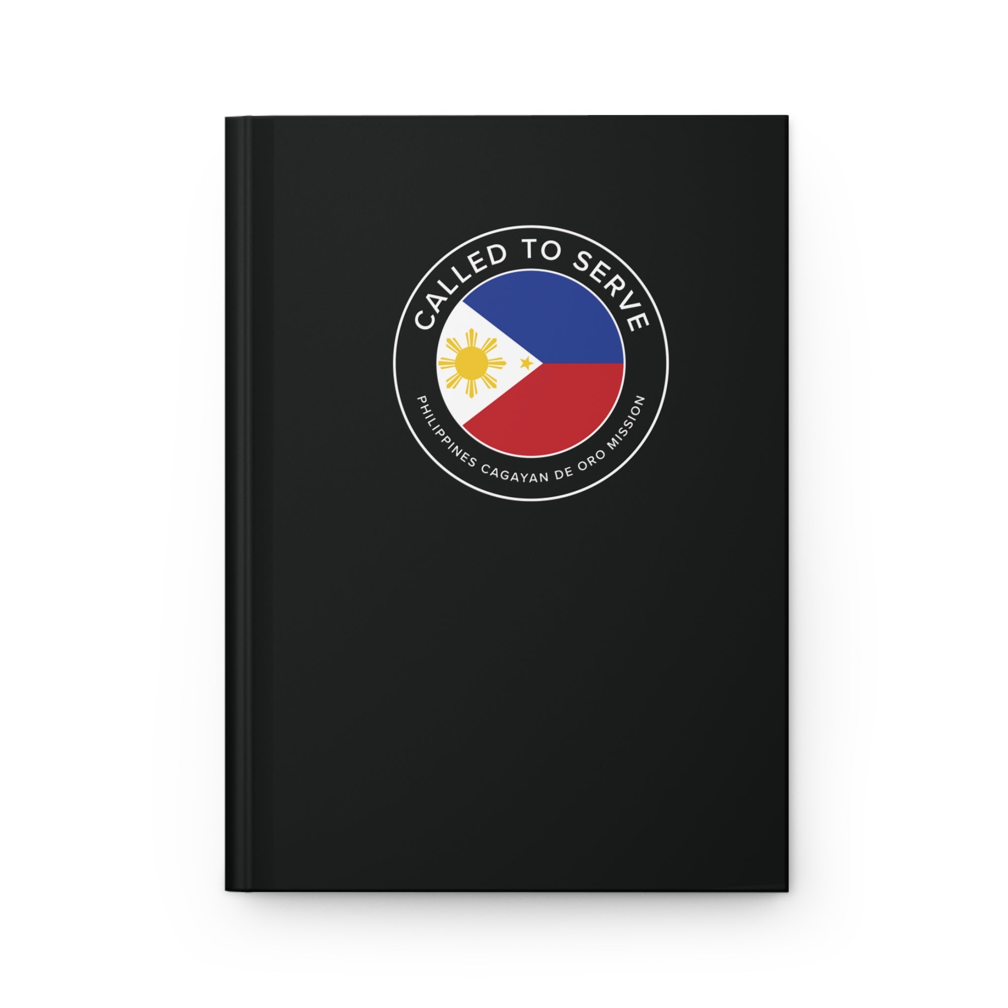 Philippines Cagayan De Oro Mission Circle Flag Called to Serve Black Hardcover Journal Matte - Latter-Day Saint LDS Missionary Gift - Book of Mormon
