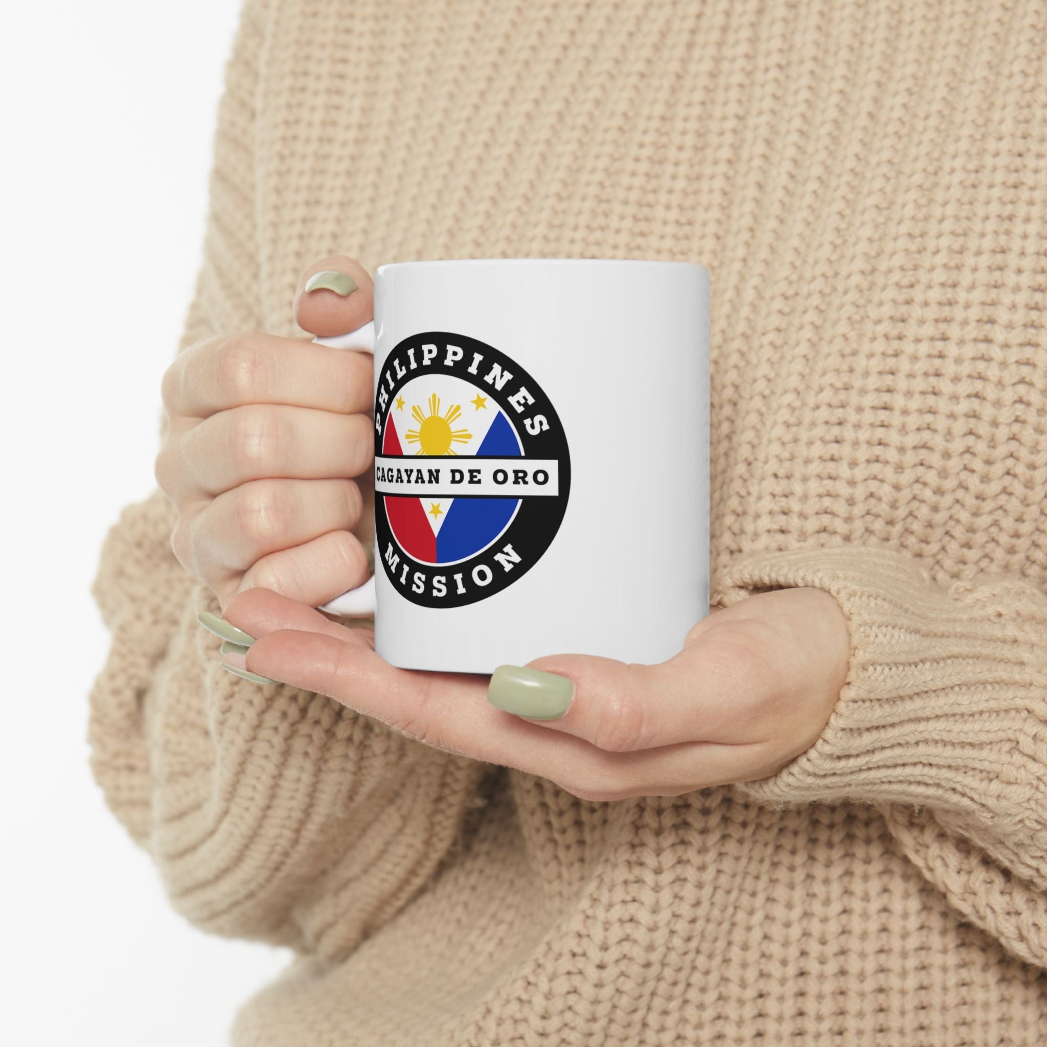 Philippines Cagayan De Oro Mission Circular Flag White Ceramic Mug - Latter-Day Saint LDS Missionary Gift - Book of Mormon