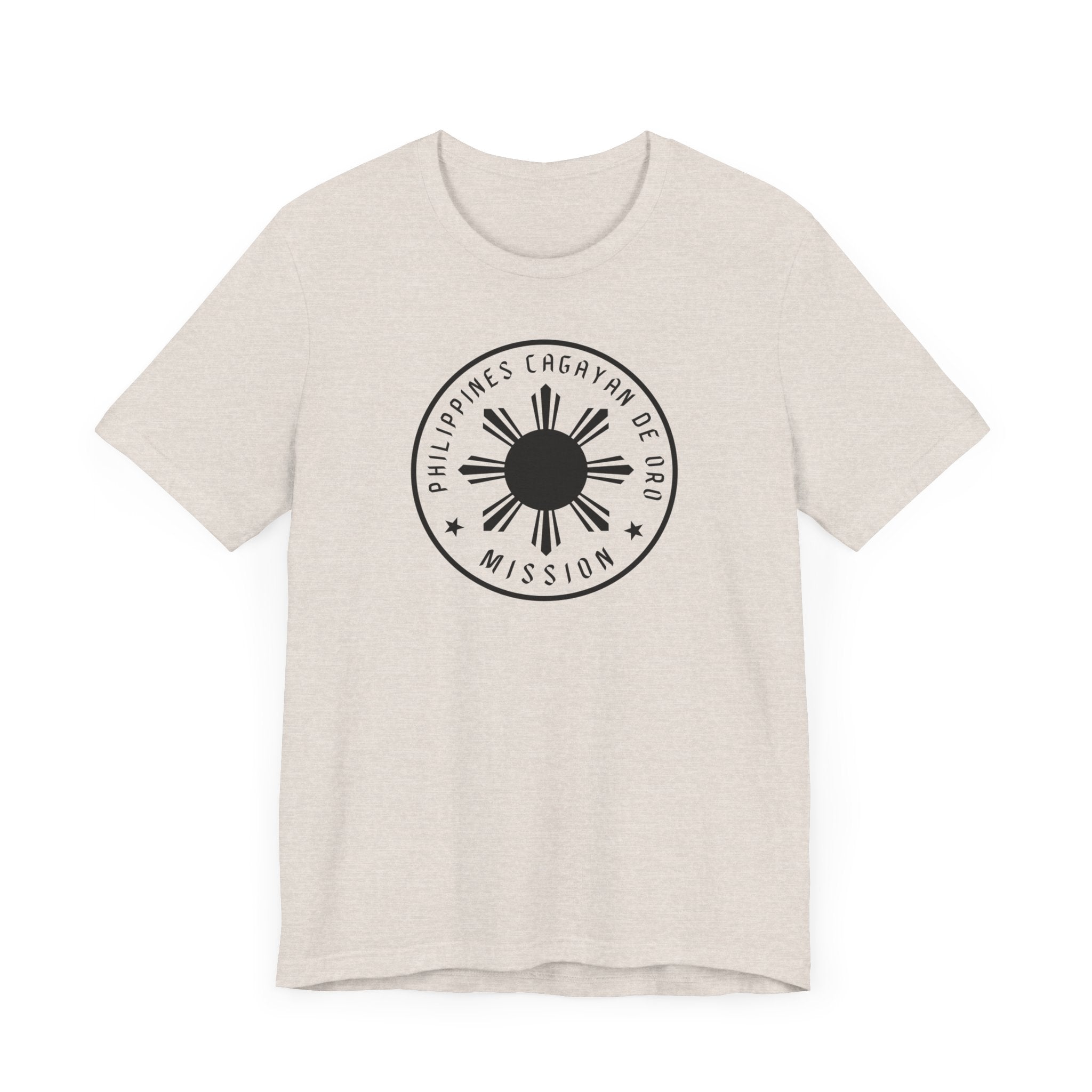 Philippines Cagayan De Oro Mission Monochrome Circle Logo T-Shirt - Mission Wishlist - LDS Missionary Gift Store