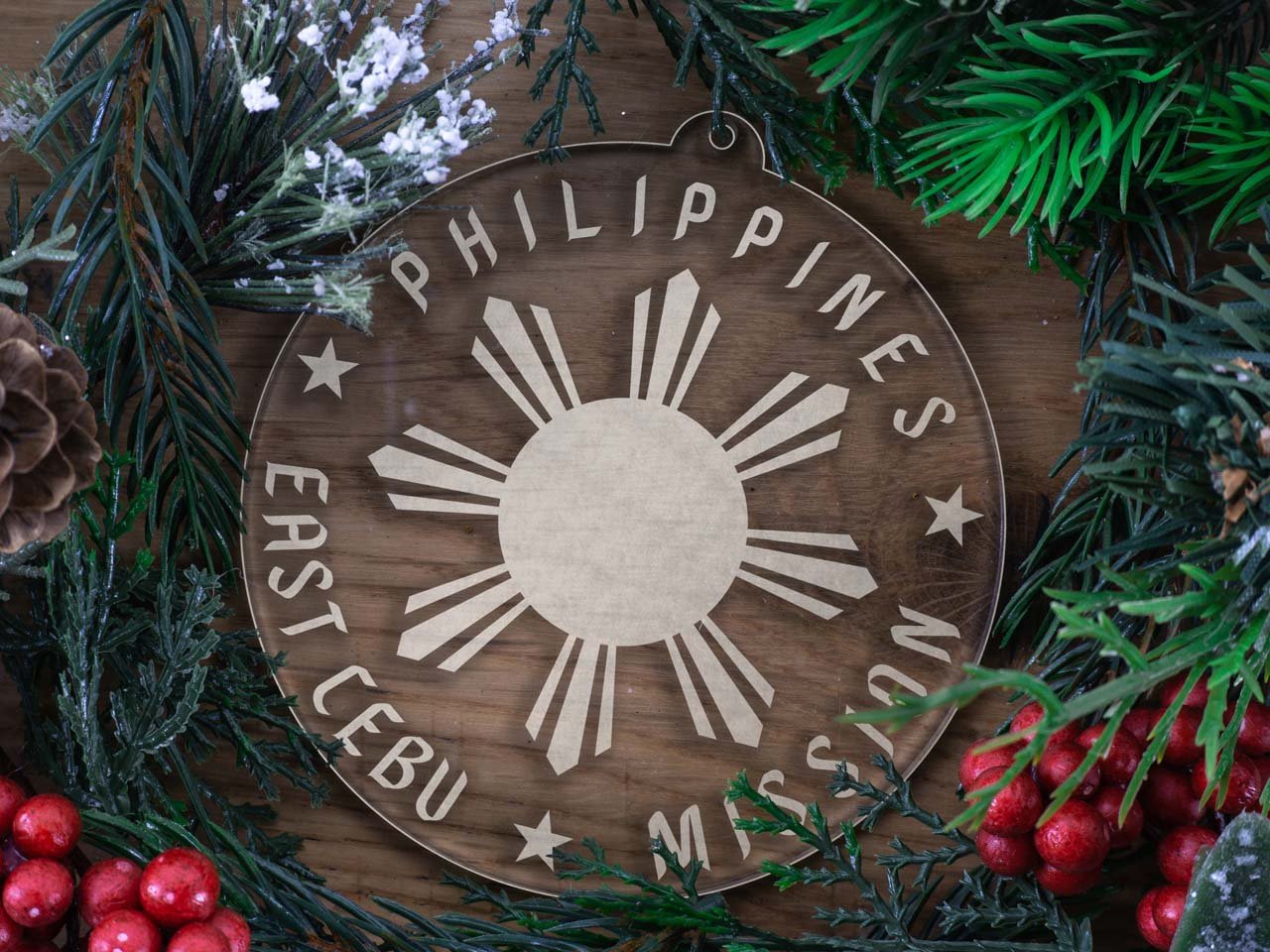 Philippines Cebu East Mission Christmas Ornament - Latter-Day Saint LDS Missionary Gift - Book of Mormon