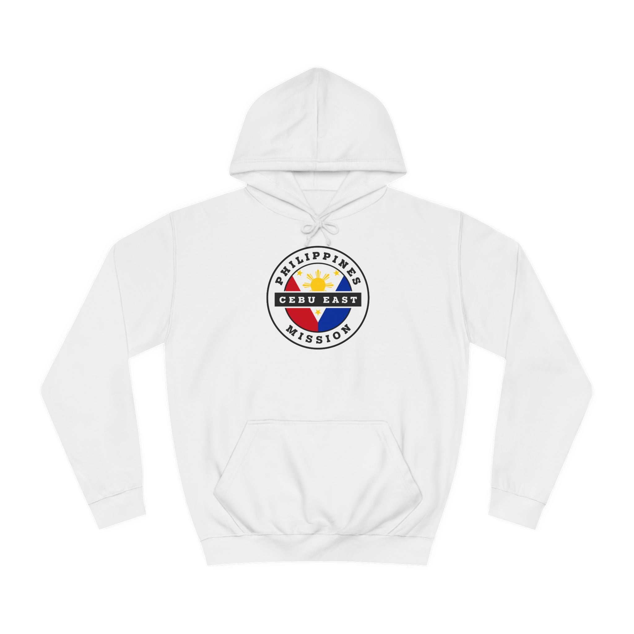 Philippines Cebu East Mission Flag Logo (White Border) College Hoodie - Mission Wishlist - LDS Missionary Gift Store
