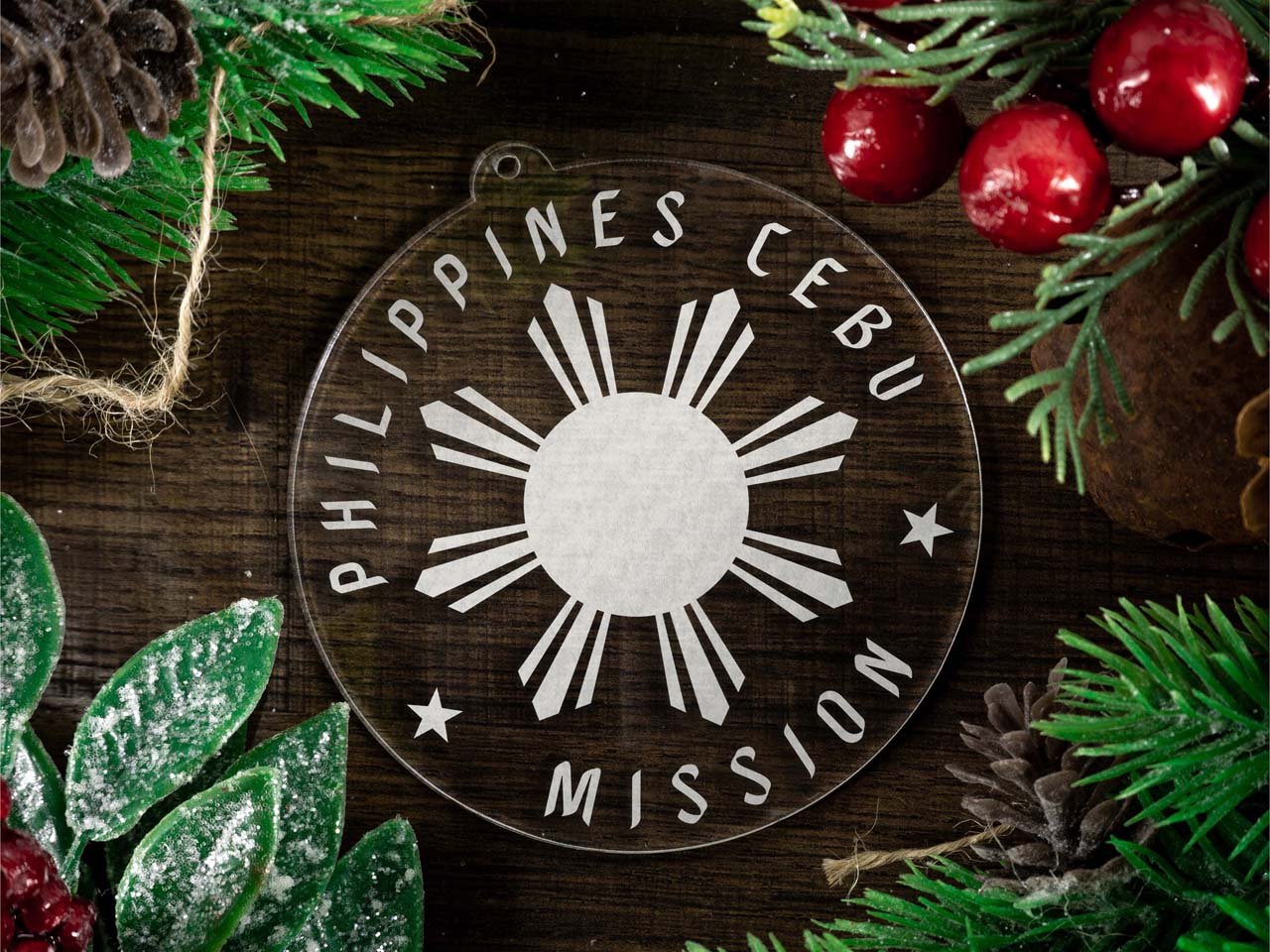 Philippines Cebu Mission Christmas Ornament - Latter-Day Saint LDS Missionary Gift - Book of Mormon
