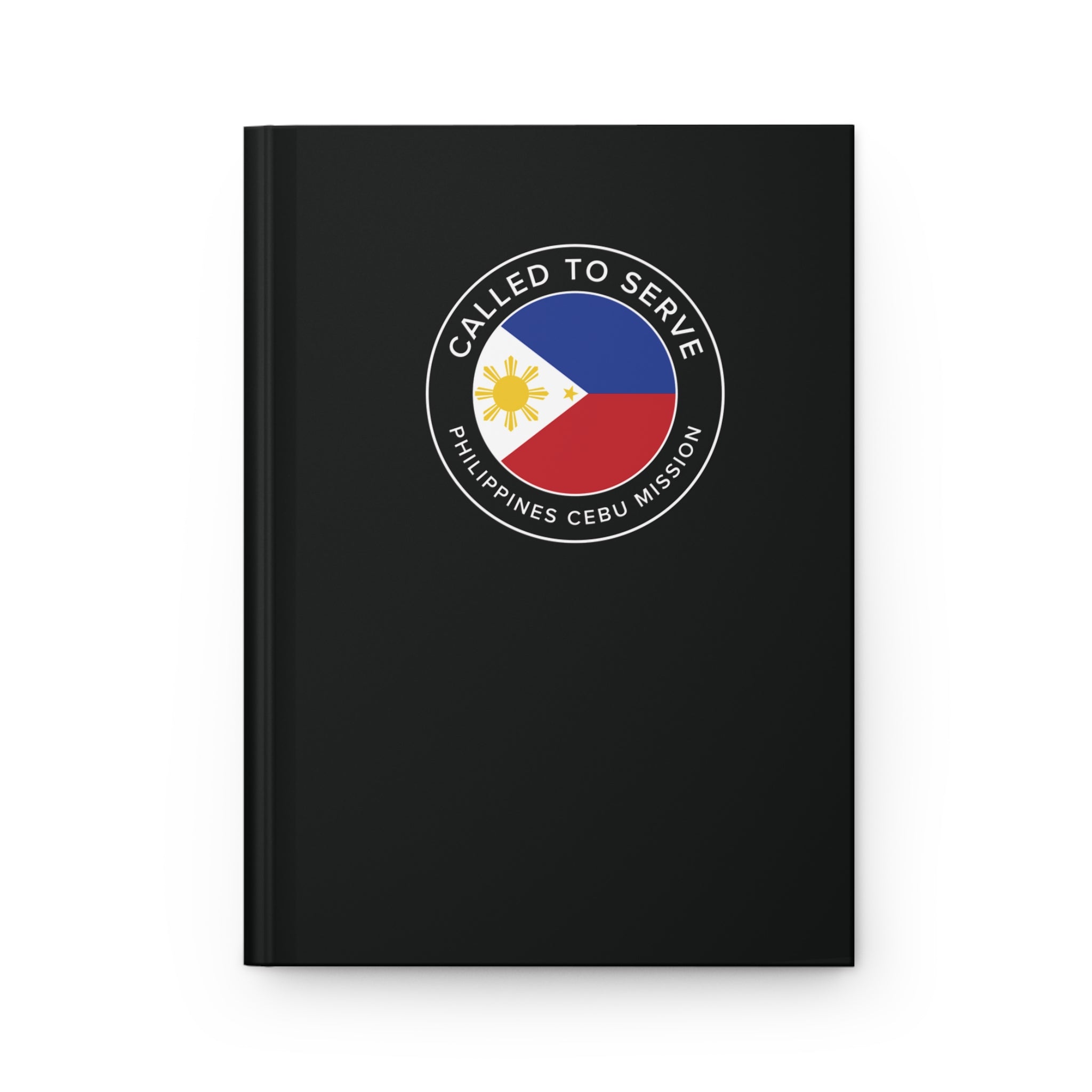 Philippines Cebu Mission Circle Flag Called to Serve Black Hardcover Journal Matte - Latter-Day Saint LDS Missionary Gift - Book of Mormon