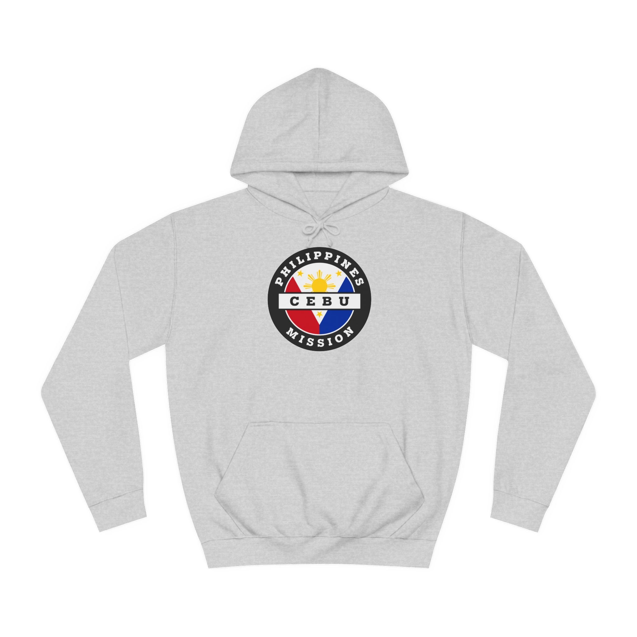 Philippines Cebu Mission Flag Logo (Black Border) College Hoodie - Latter-Day Saint LDS Missionary Gift - Book of Mormon