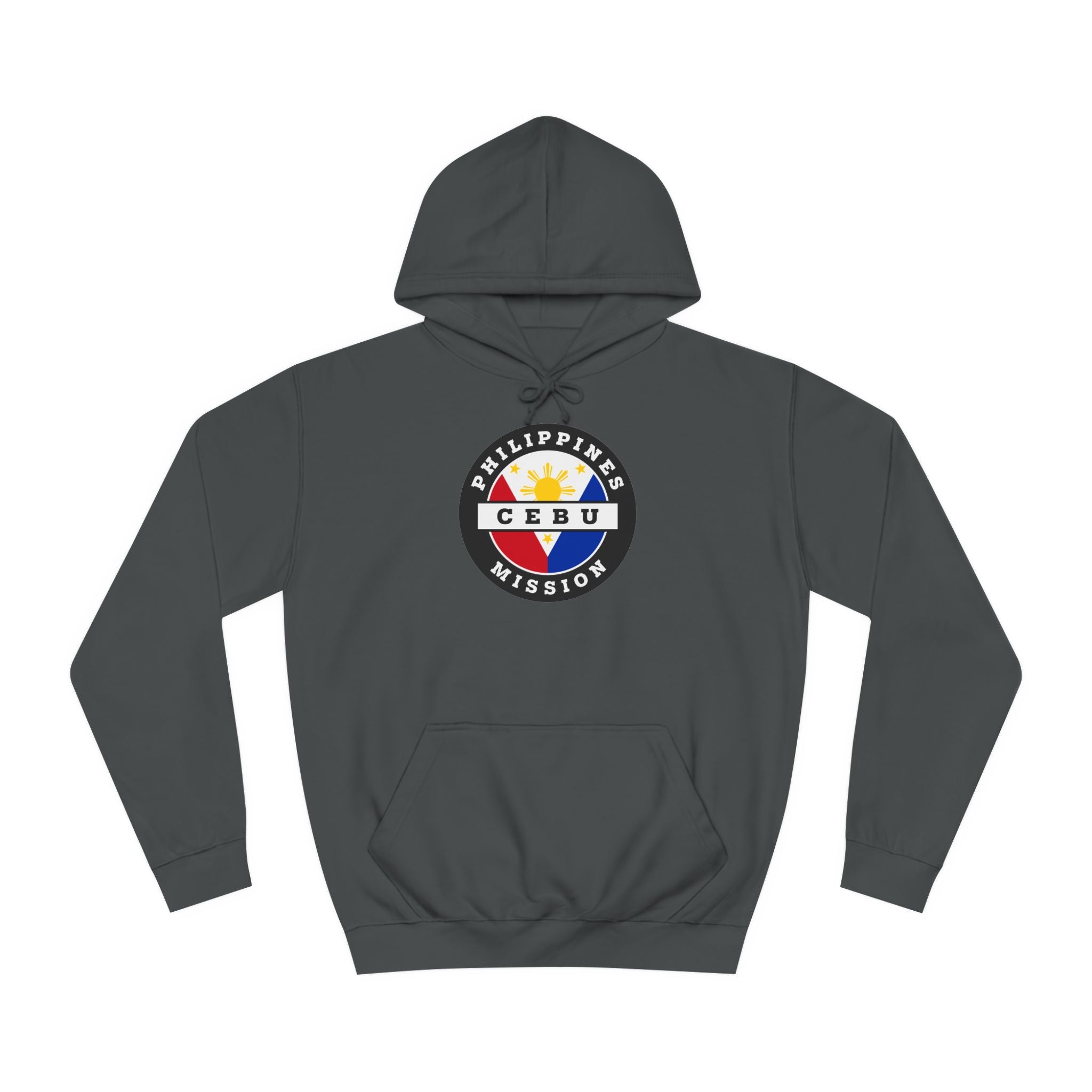 Philippines Cebu Mission Flag Logo (Black Border) College Hoodie - Latter-Day Saint LDS Missionary Gift - Book of Mormon