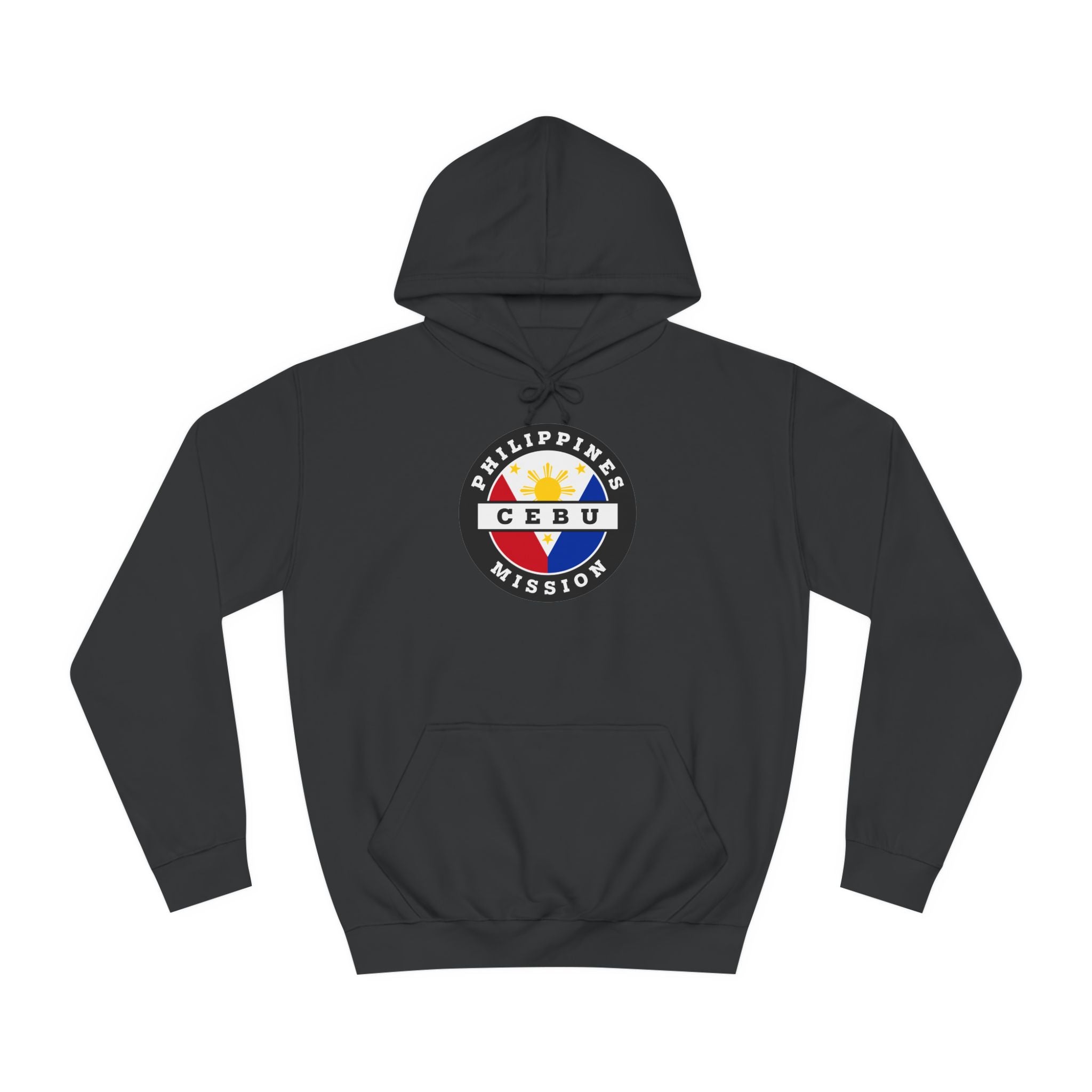 Philippines Cebu Mission Flag Logo (Black Border) College Hoodie - Latter-Day Saint LDS Missionary Gift - Book of Mormon