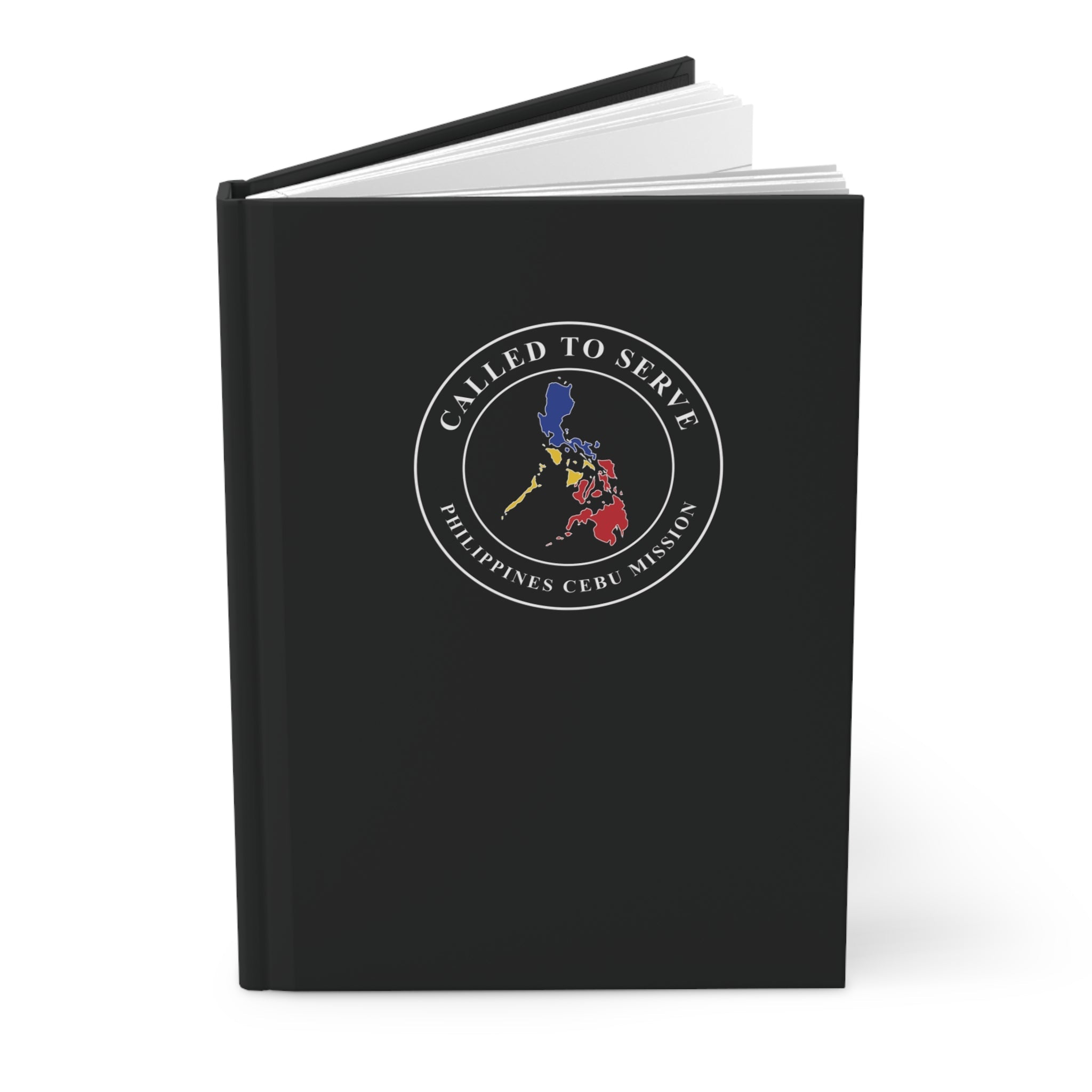 Philippines Cebu Mission Flag Map Called to Serve Black Hardcover Journal Matte - Latter-Day Saint LDS Missionary Gift - Book of Mormon