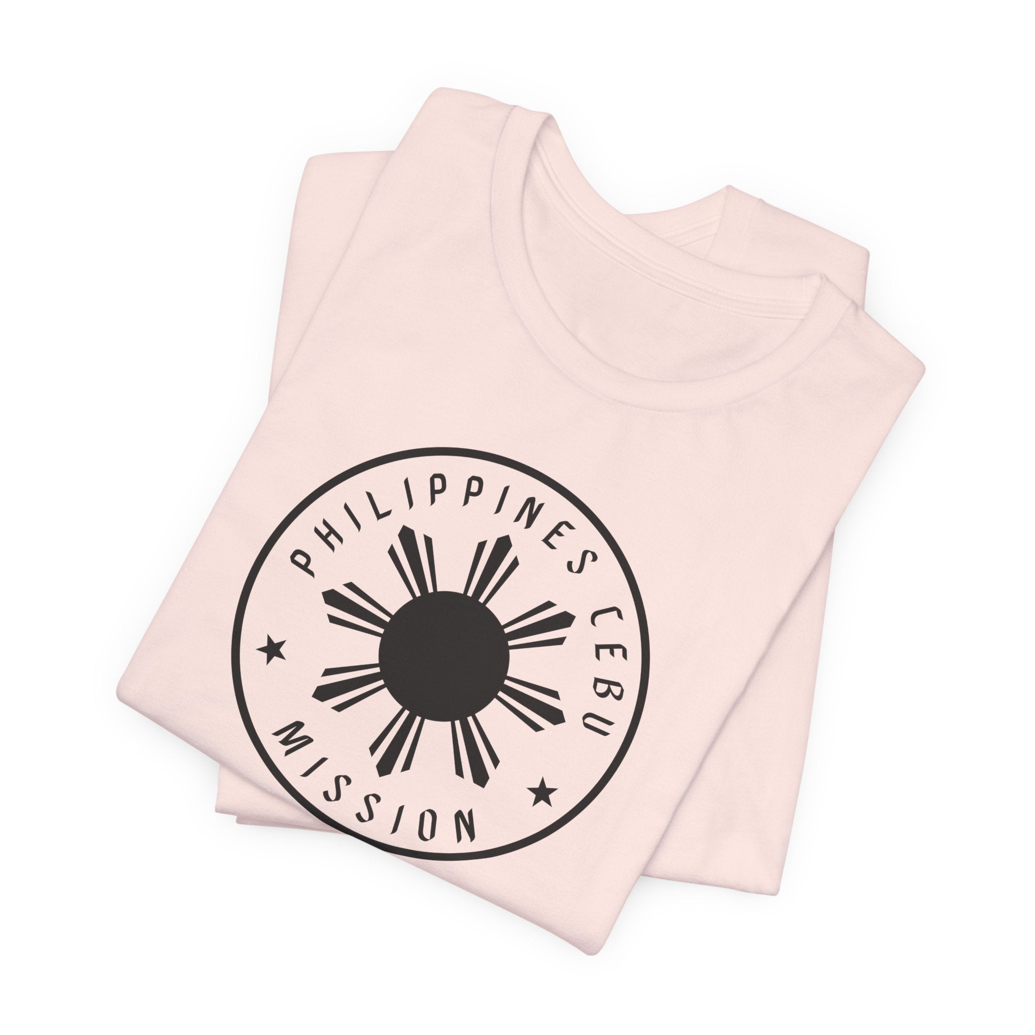 Philippines Cebu Mission Monochrome Circle Logo T-Shirt - Latter-Day Saint LDS Missionary Gift - Book of Mormon