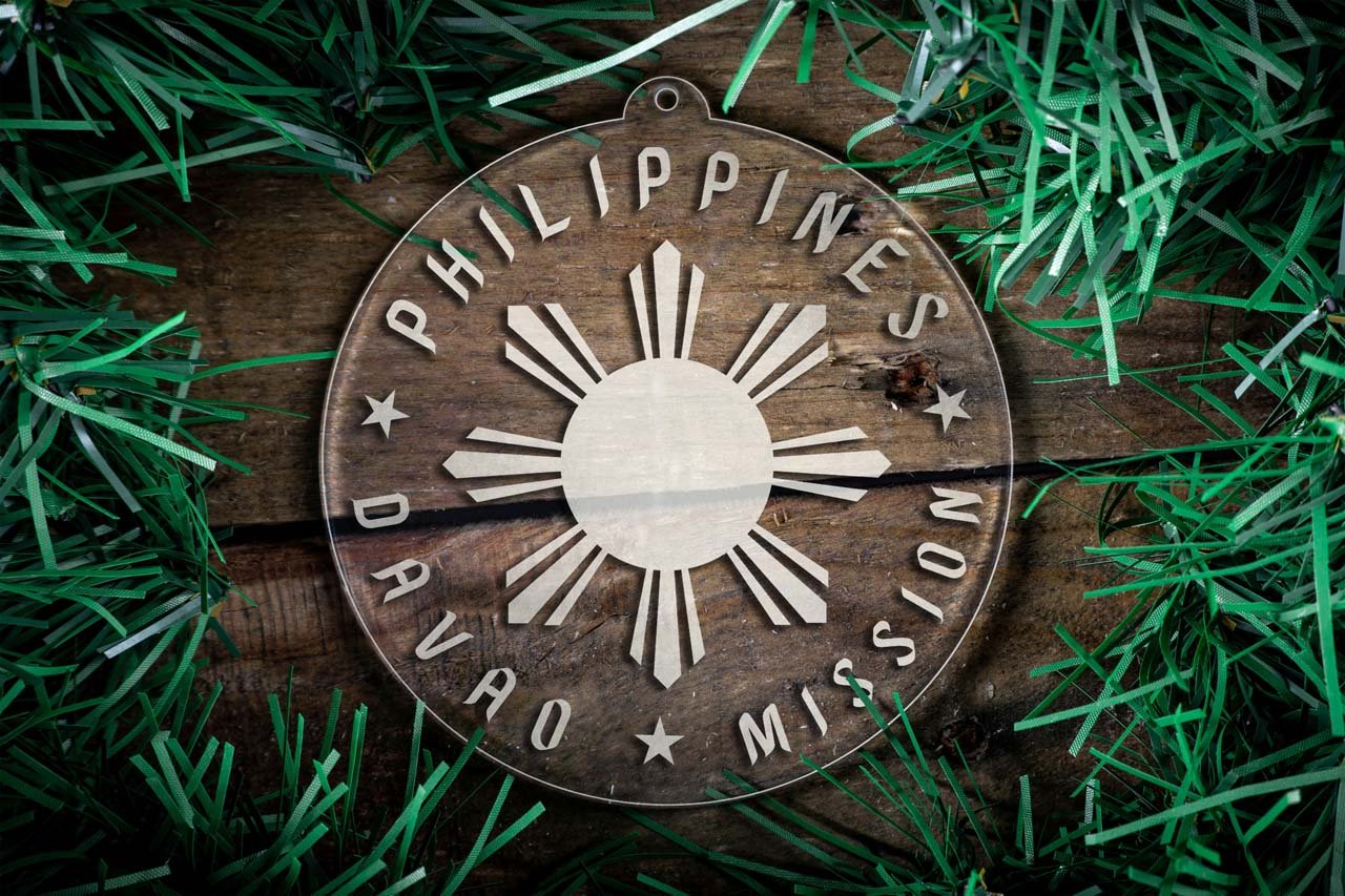 Philippines Davao Mission Christmas Ornament - Latter-Day Saint LDS Missionary Gift - Book of Mormon