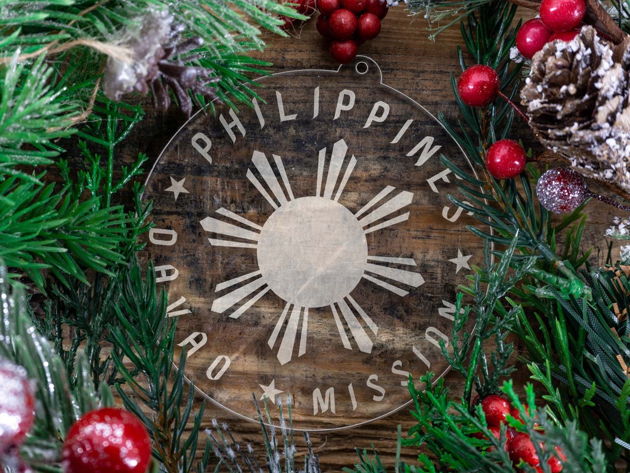 Philippines Davao Mission Christmas Ornament - Latter-Day Saint LDS Missionary Gift - Book of Mormon