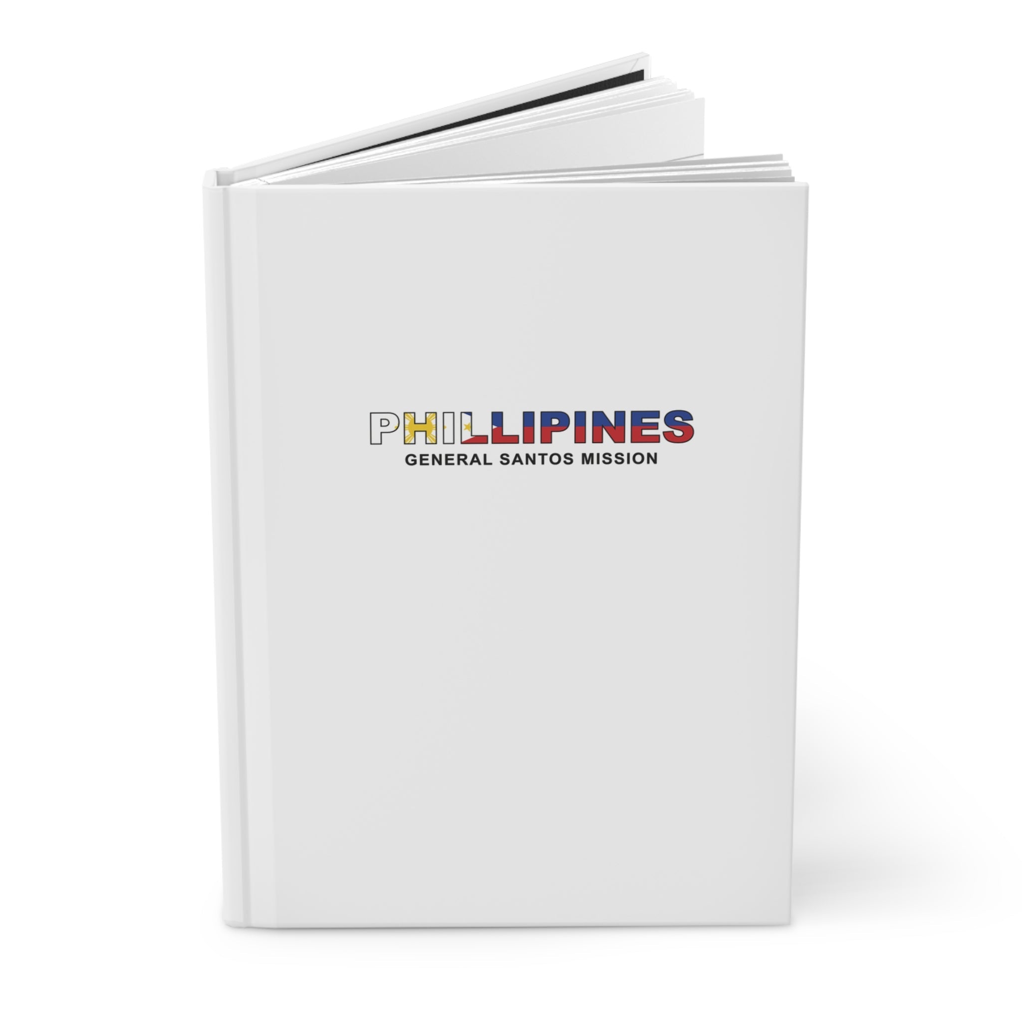 Philippines General Santos Mission Flag Title White Hardcover Journal Matte - Mission Wishlist - LDS Missionary Gift Store