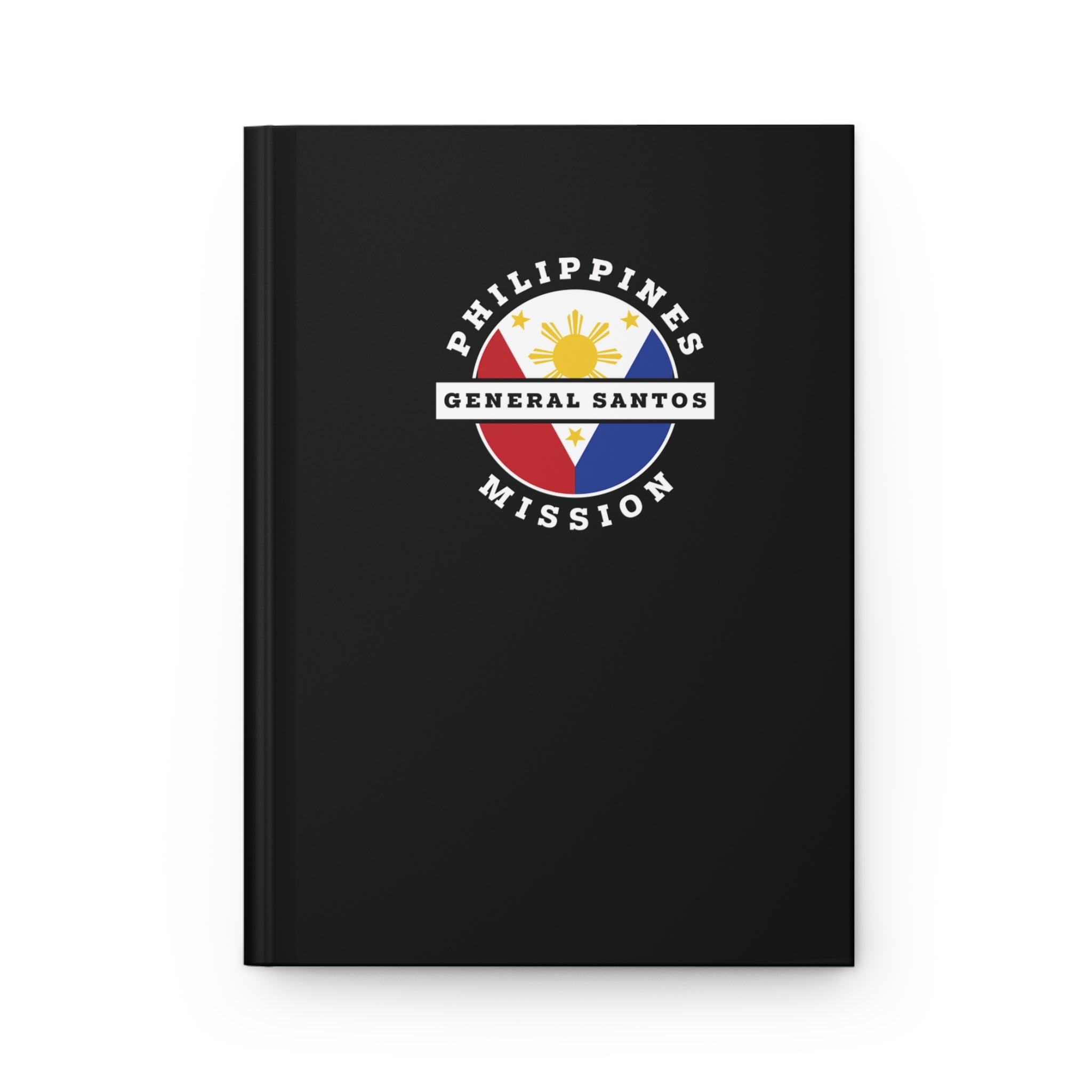 Philippines General Santos Mission Logo Design Black Hardcover Journal Matte - Mission Wishlist - LDS Missionary Gift Store
