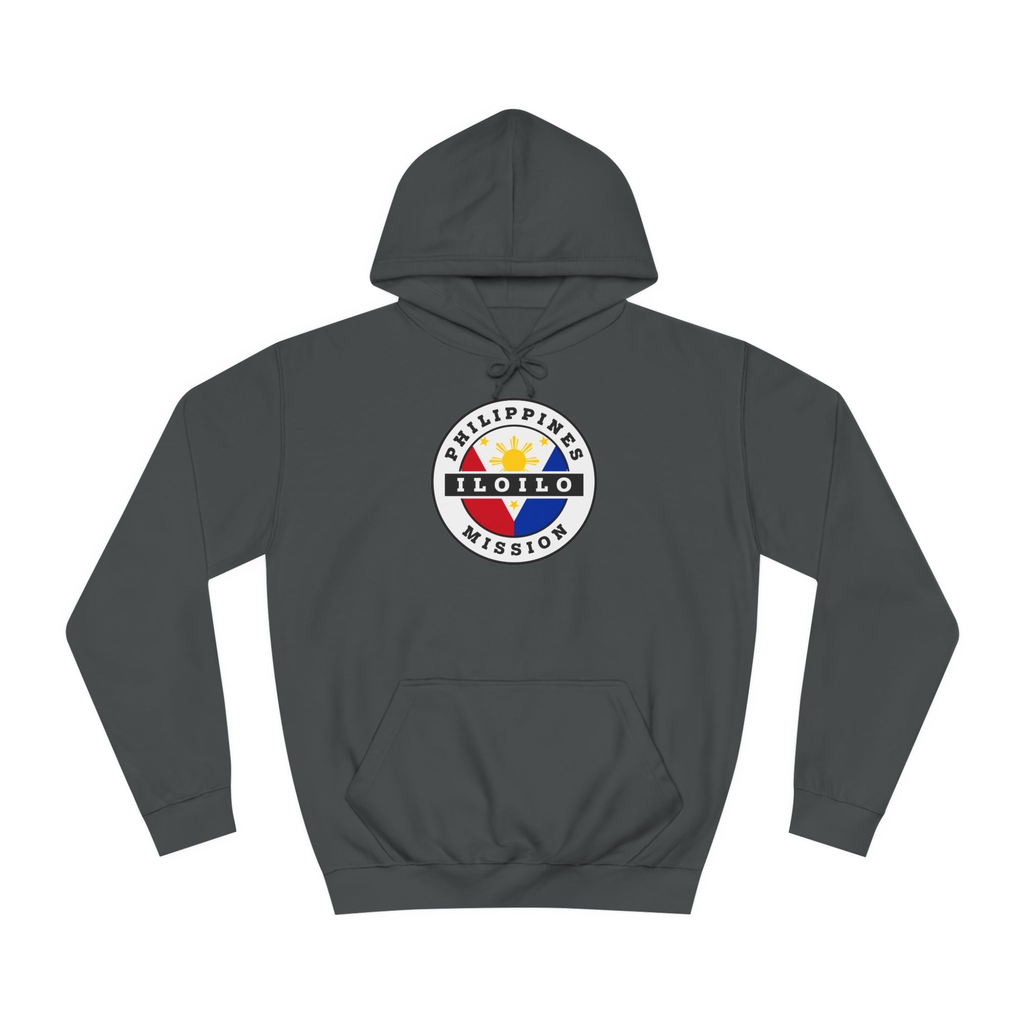 Philippines Iloilo Mission Flag Logo (White Border) College Hoodie - Mission Wishlist - LDS Missionary Gift Store