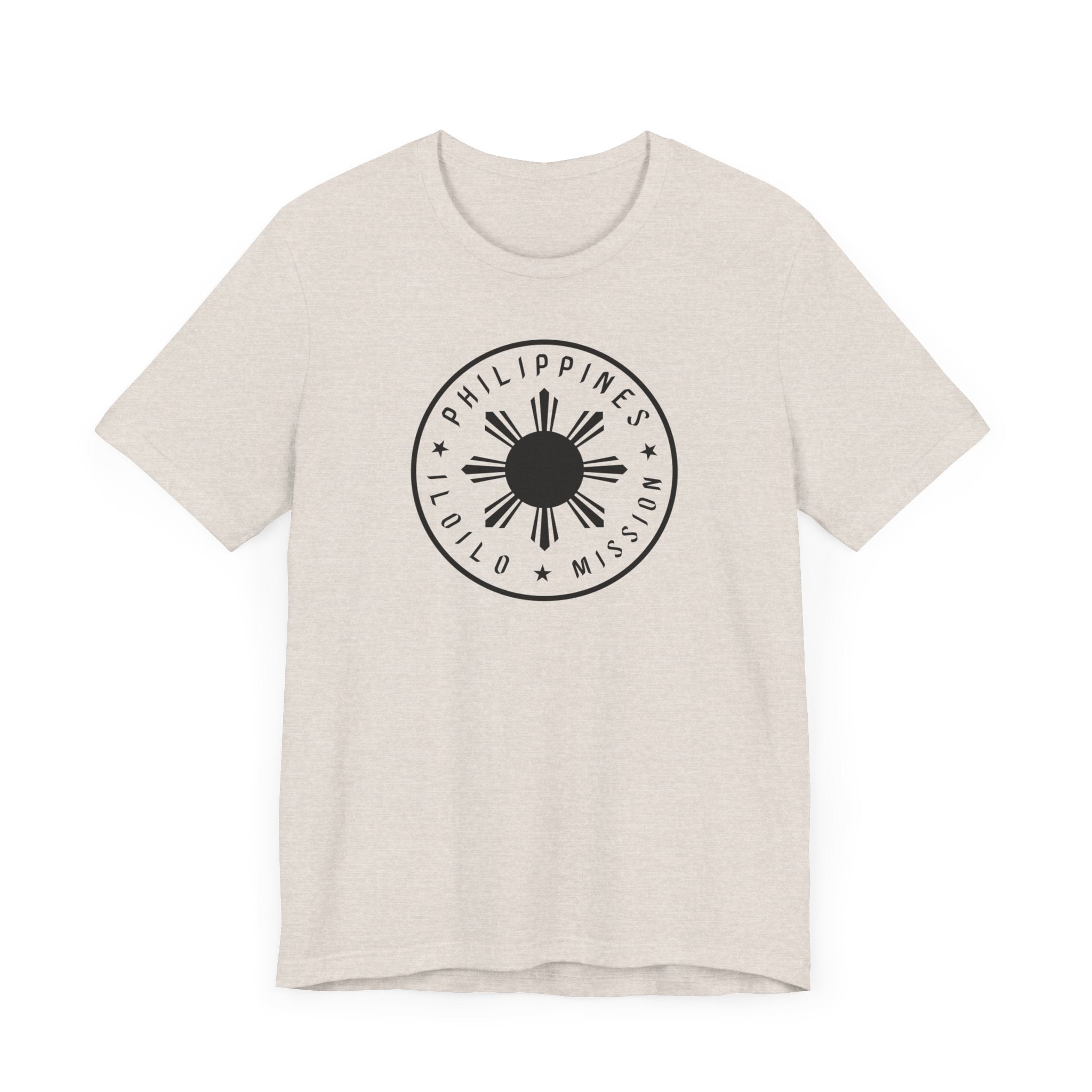 Philippines Iloilo Mission Monochrome Circle Logo T-Shirt - Mission Wishlist - LDS Missionary Gift Store