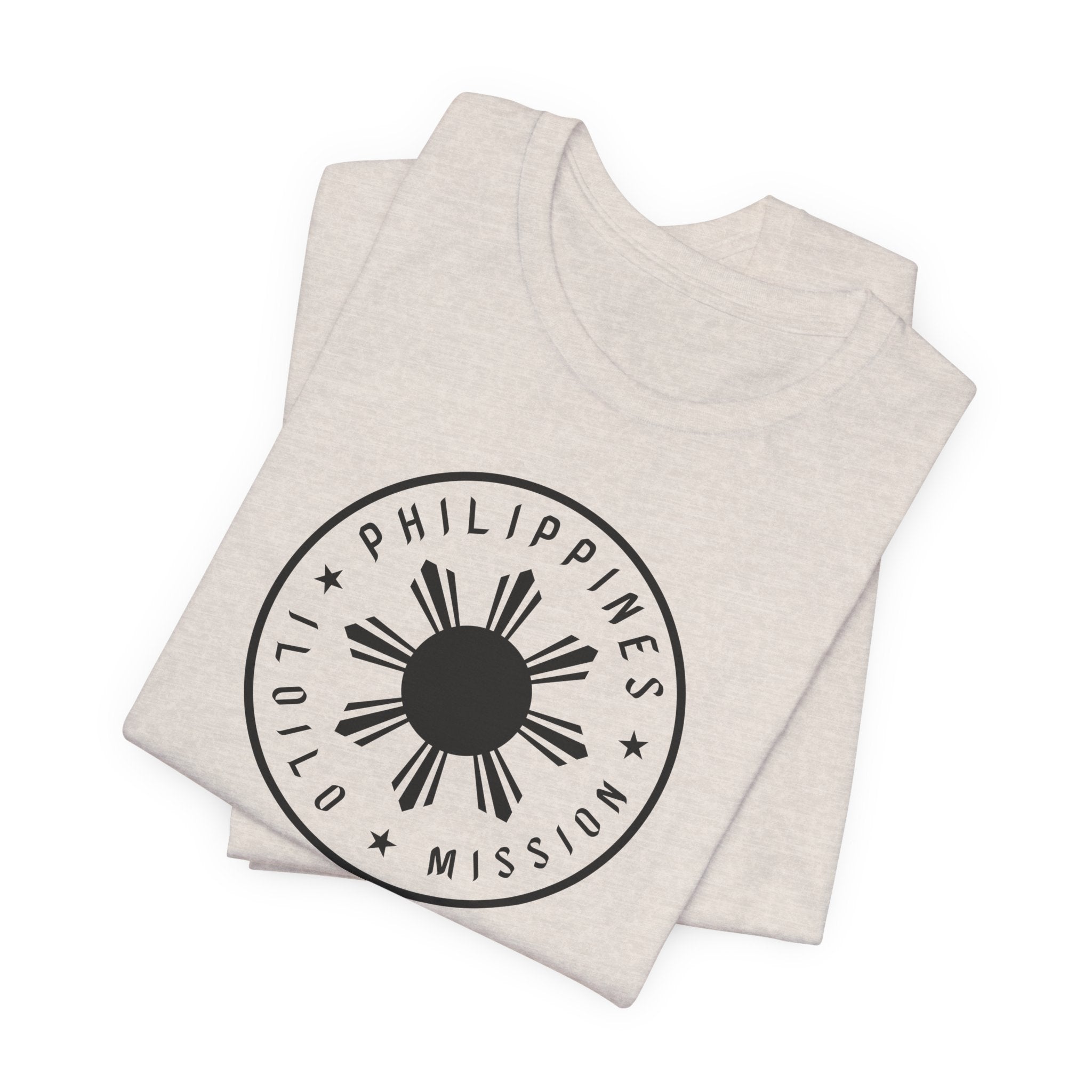 Philippines Iloilo Mission Monochrome Circle Logo T-Shirt - Mission Wishlist - LDS Missionary Gift Store