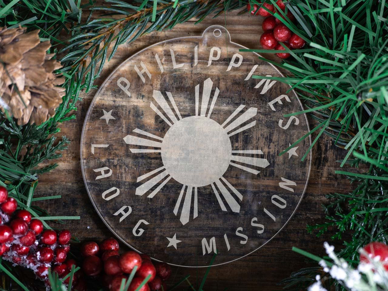 Philippines Laoag Mission Christmas Ornament - Latter-Day Saint LDS Missionary Gift - Book of Mormon