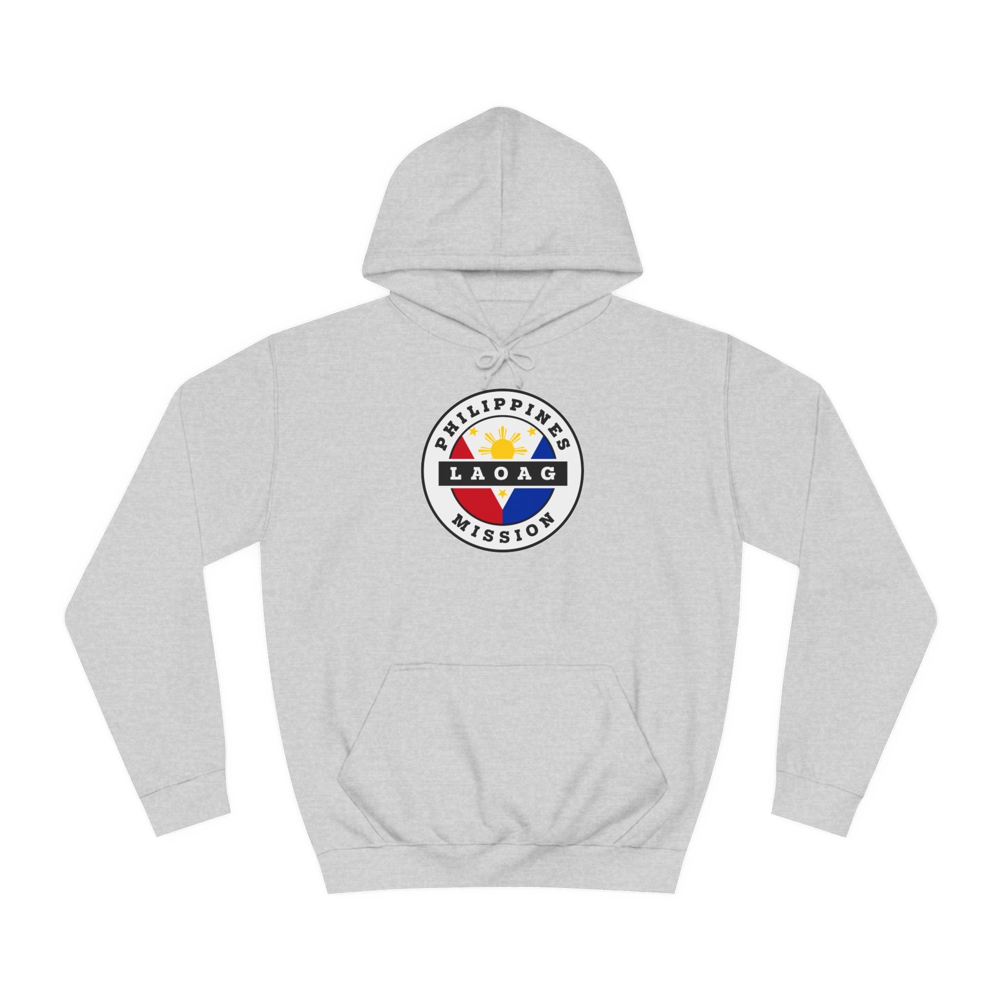 Philippines Laoag Mission Flag Logo (White Border) College Hoodie - Mission Wishlist - LDS Missionary Gift Store