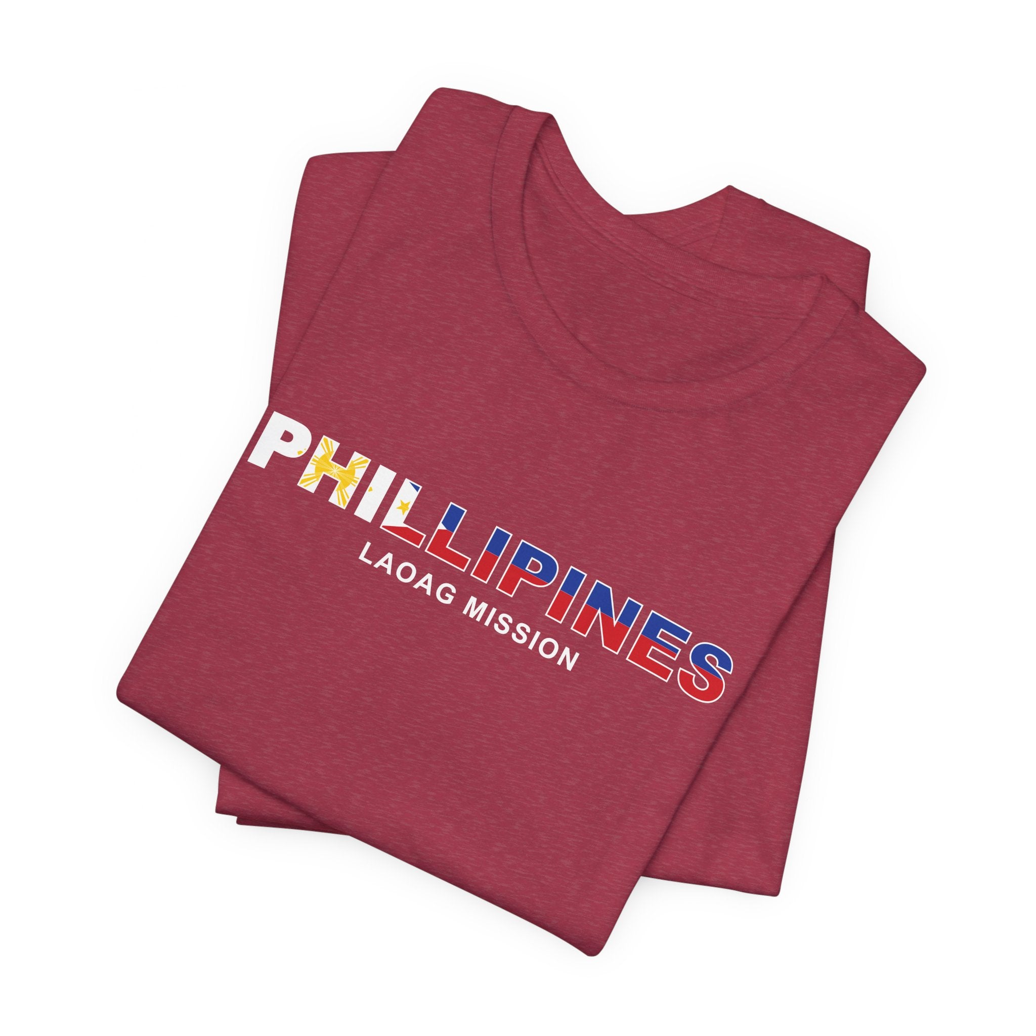 Philippines Laoag Mission Flag Title T-shirt - Mission Wishlist - LDS Missionary Gift Store