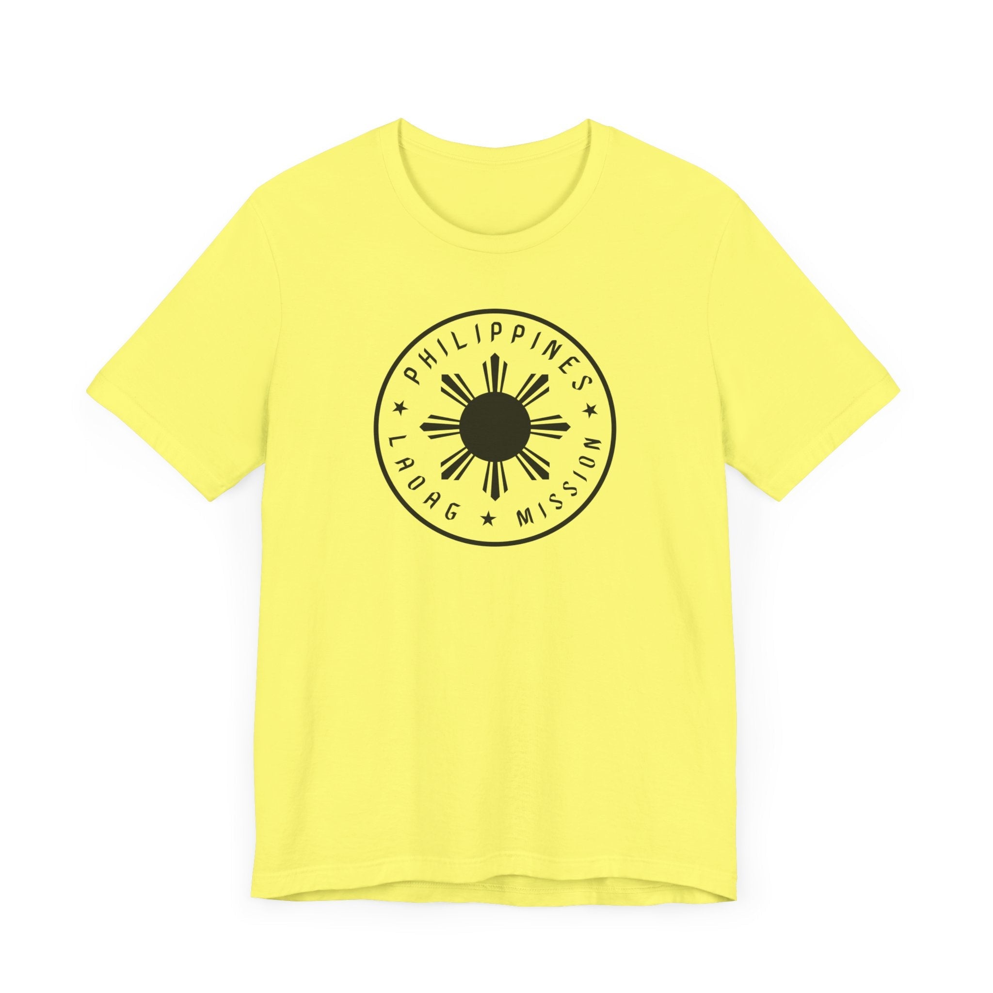 Philippines Laoag Mission Monochrome Circle Logo T-Shirt - Mission Wishlist - LDS Missionary Gift Store