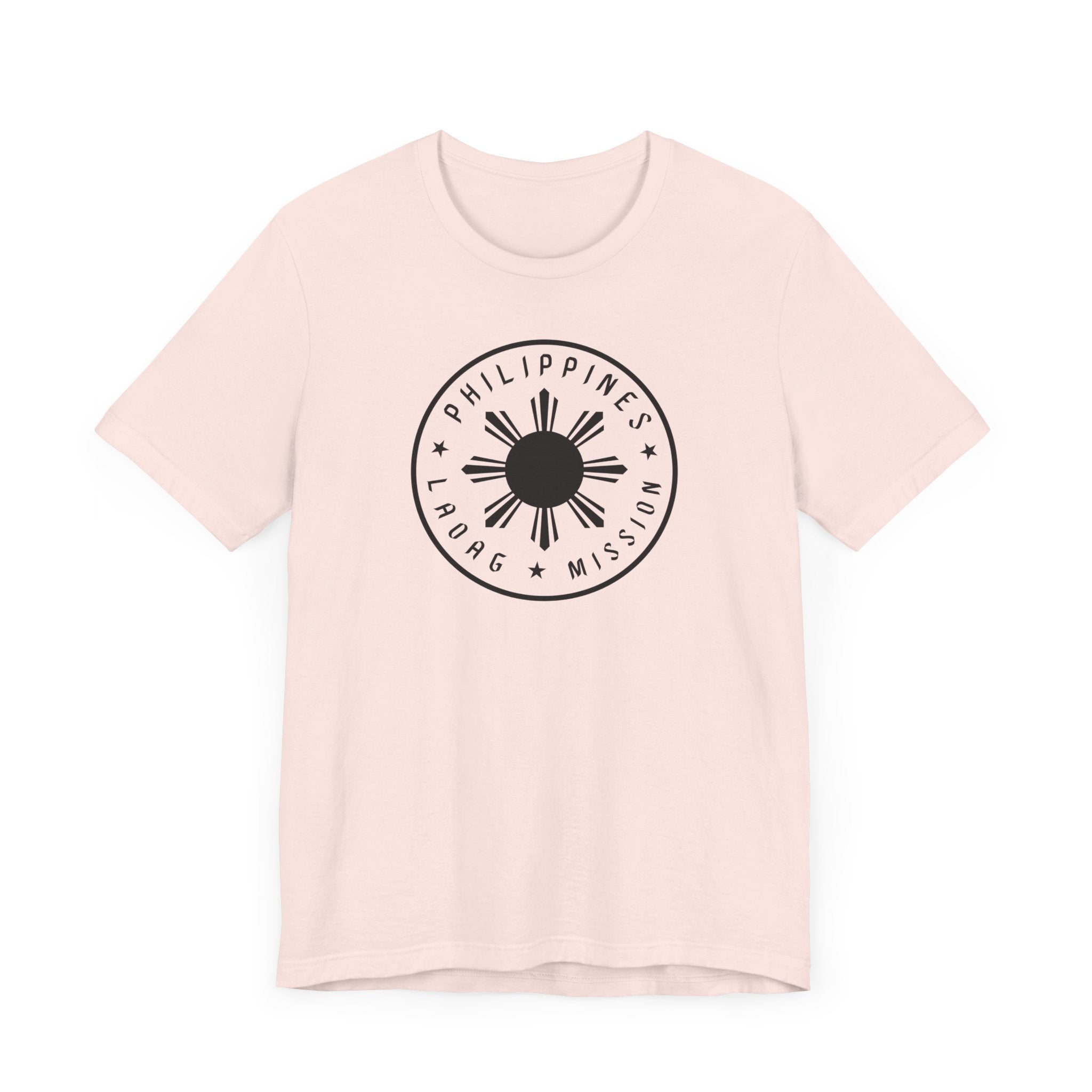 Philippines Laoag Mission Monochrome Circle Logo T-Shirt - Mission Wishlist - LDS Missionary Gift Store