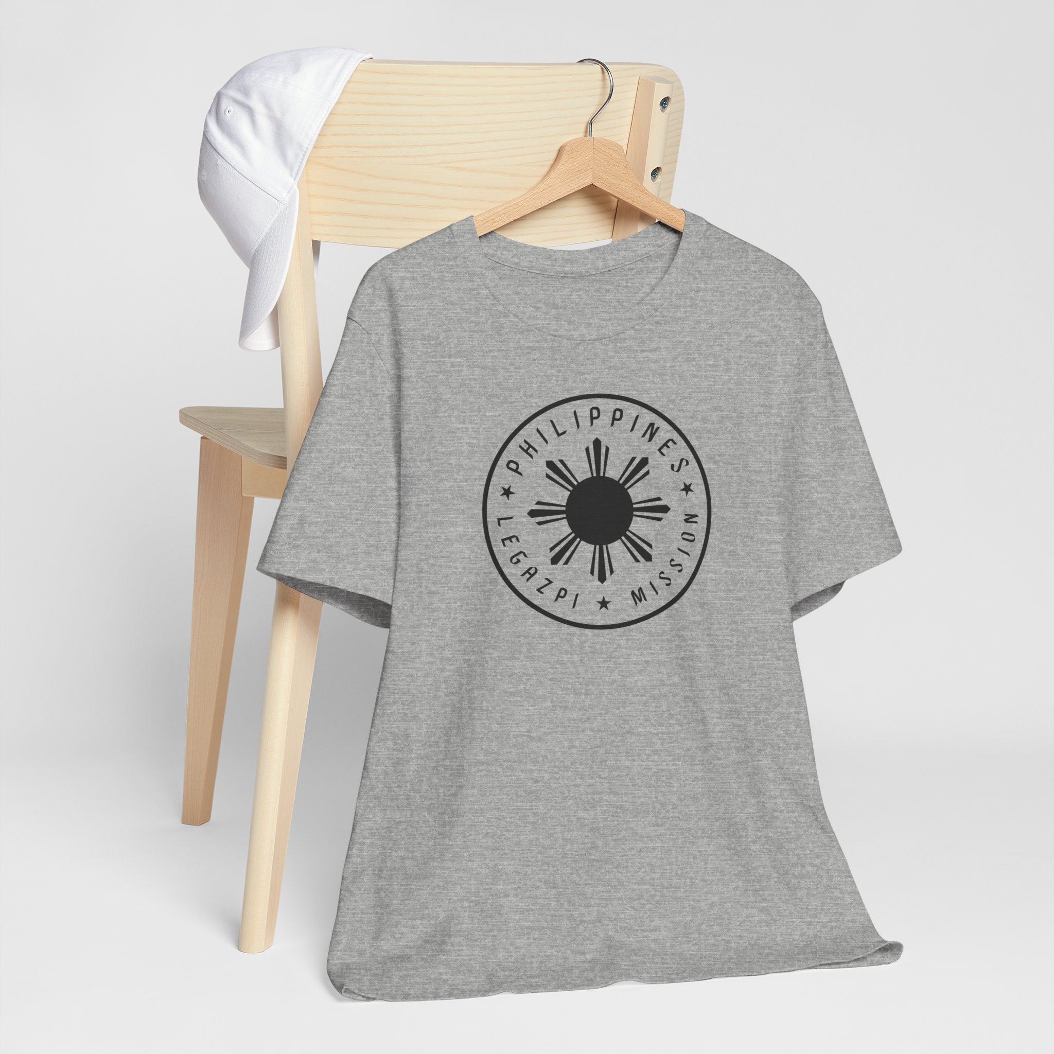 Philippines Legazpi Mission Monochrome Circle Logo T-Shirt - Latter-Day Saint LDS Missionary Gift - Book of Mormon
