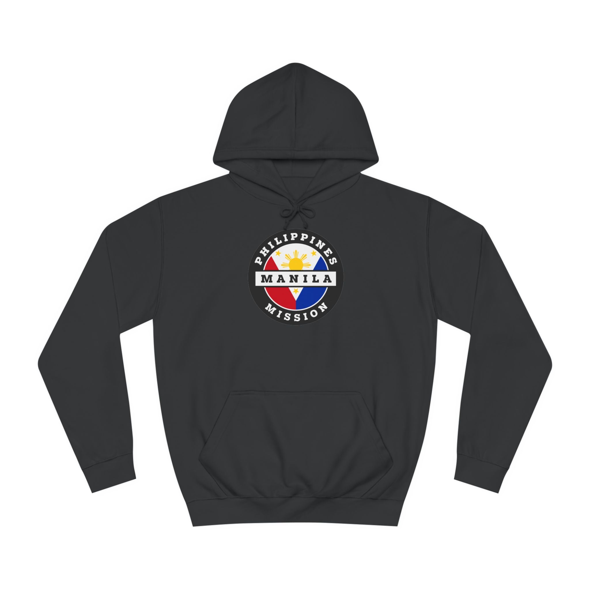 Philippines Manila Mission Flag Logo (Black Border) College Hoodie - Mission Wishlist - LDS Missionary Gift Store