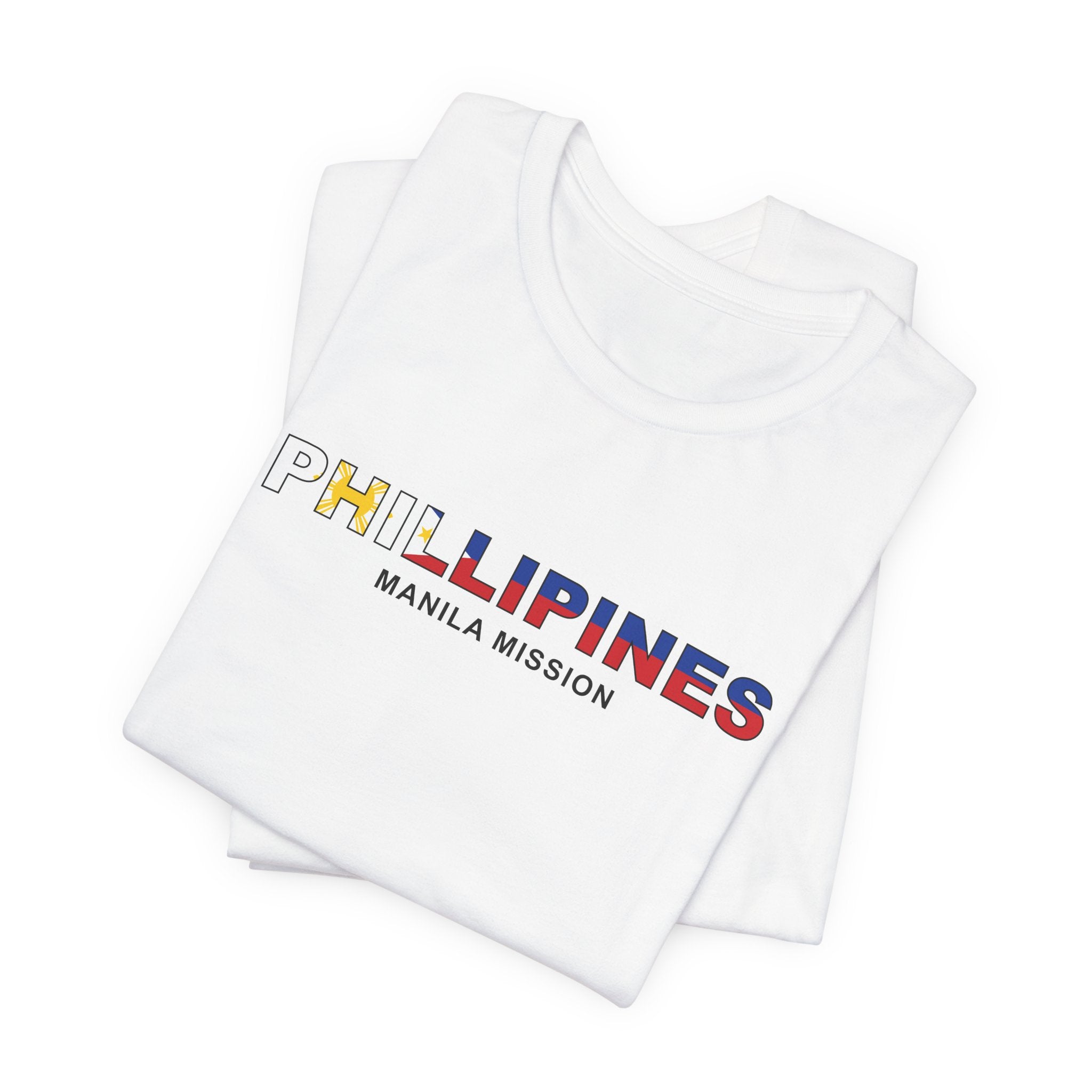 Philippines Manila Mission Flag Title T-shirt - Mission Wishlist - LDS Missionary Gift Store