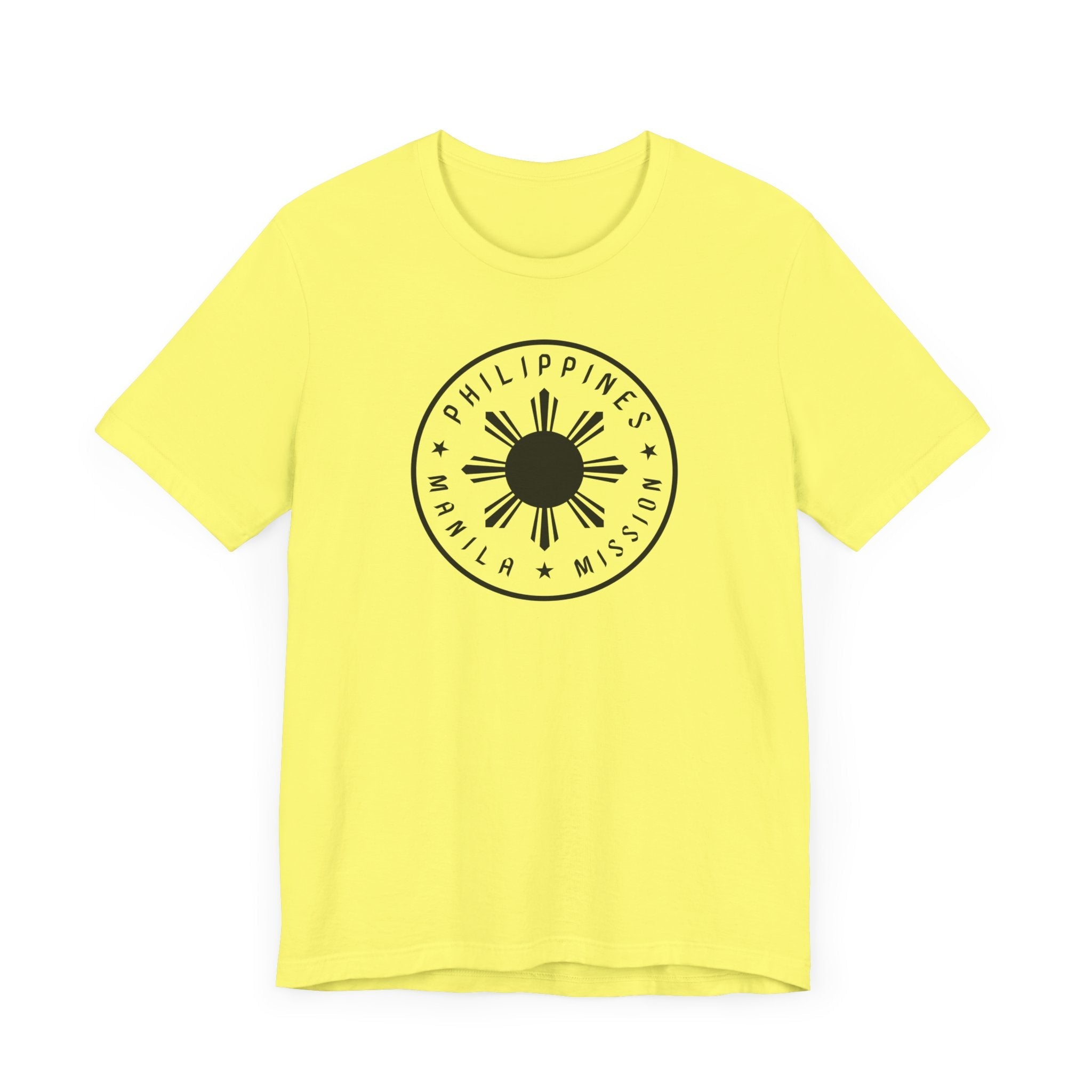 Philippines Manila Mission Monochrome Circle Logo T-Shirt - Mission Wishlist - LDS Missionary Gift Store