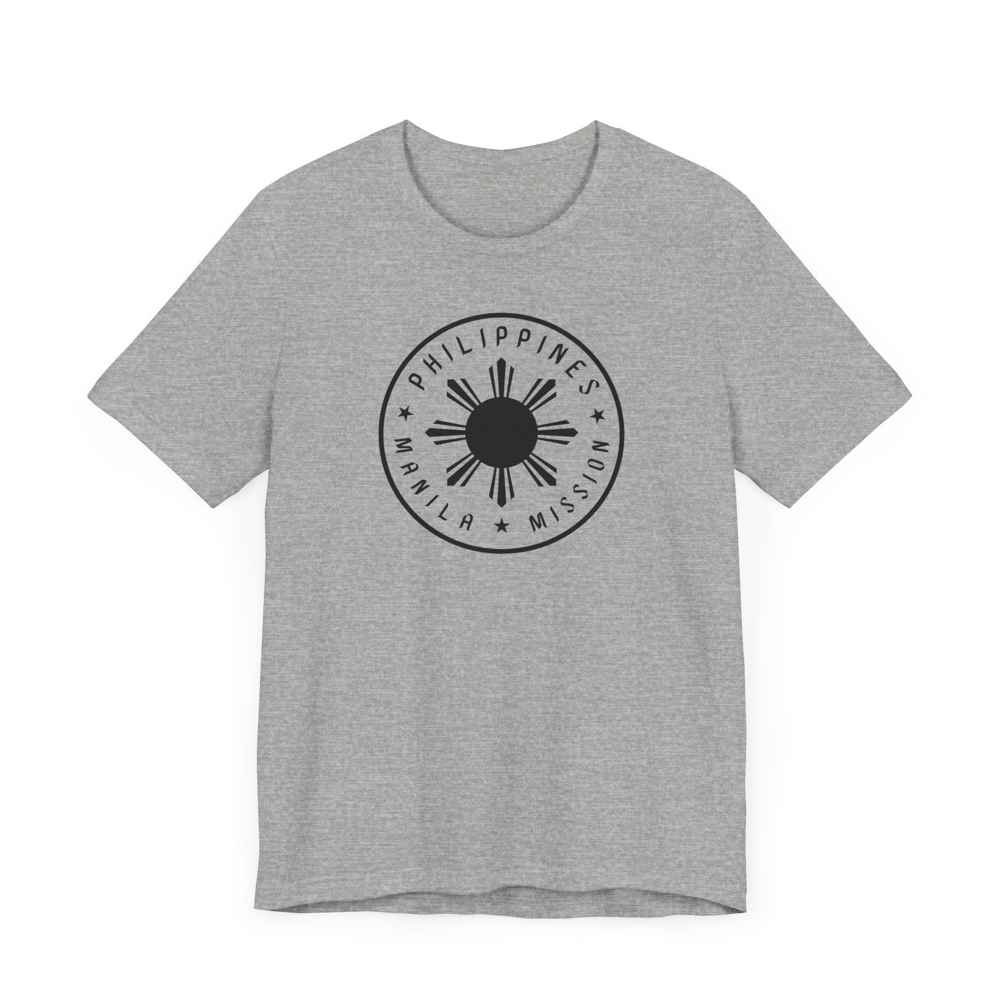 Philippines Manila Mission Monochrome Circle Logo T-Shirt - Mission Wishlist - LDS Missionary Gift Store