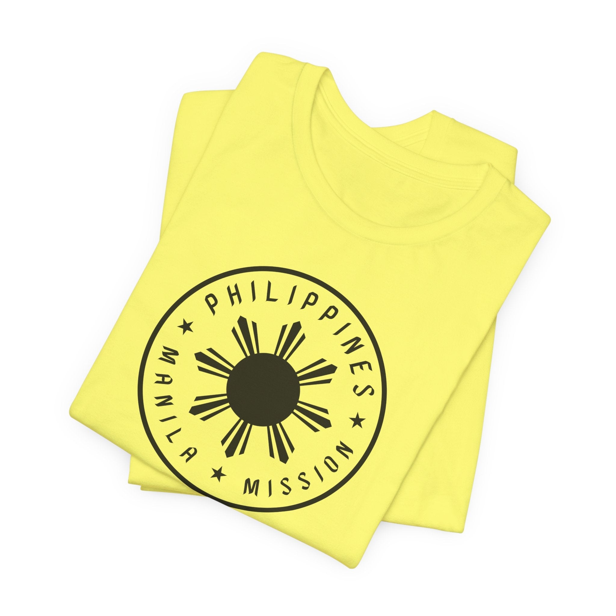 Philippines Manila Mission Monochrome Circle Logo T-Shirt - Mission Wishlist - LDS Missionary Gift Store