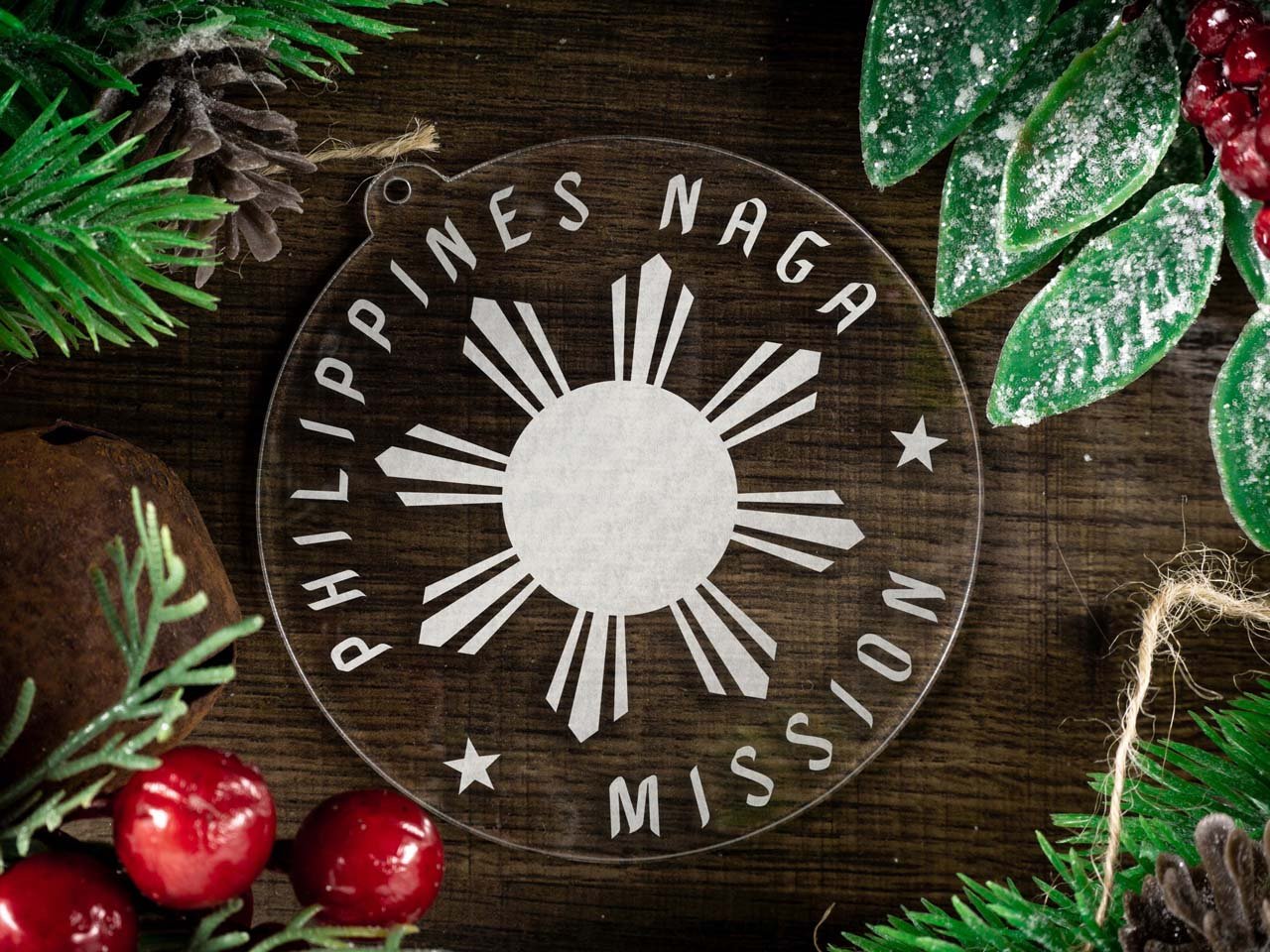 Philippines Naga Mission Christmas Ornament - Latter-Day Saint LDS Missionary Gift - Book of Mormon